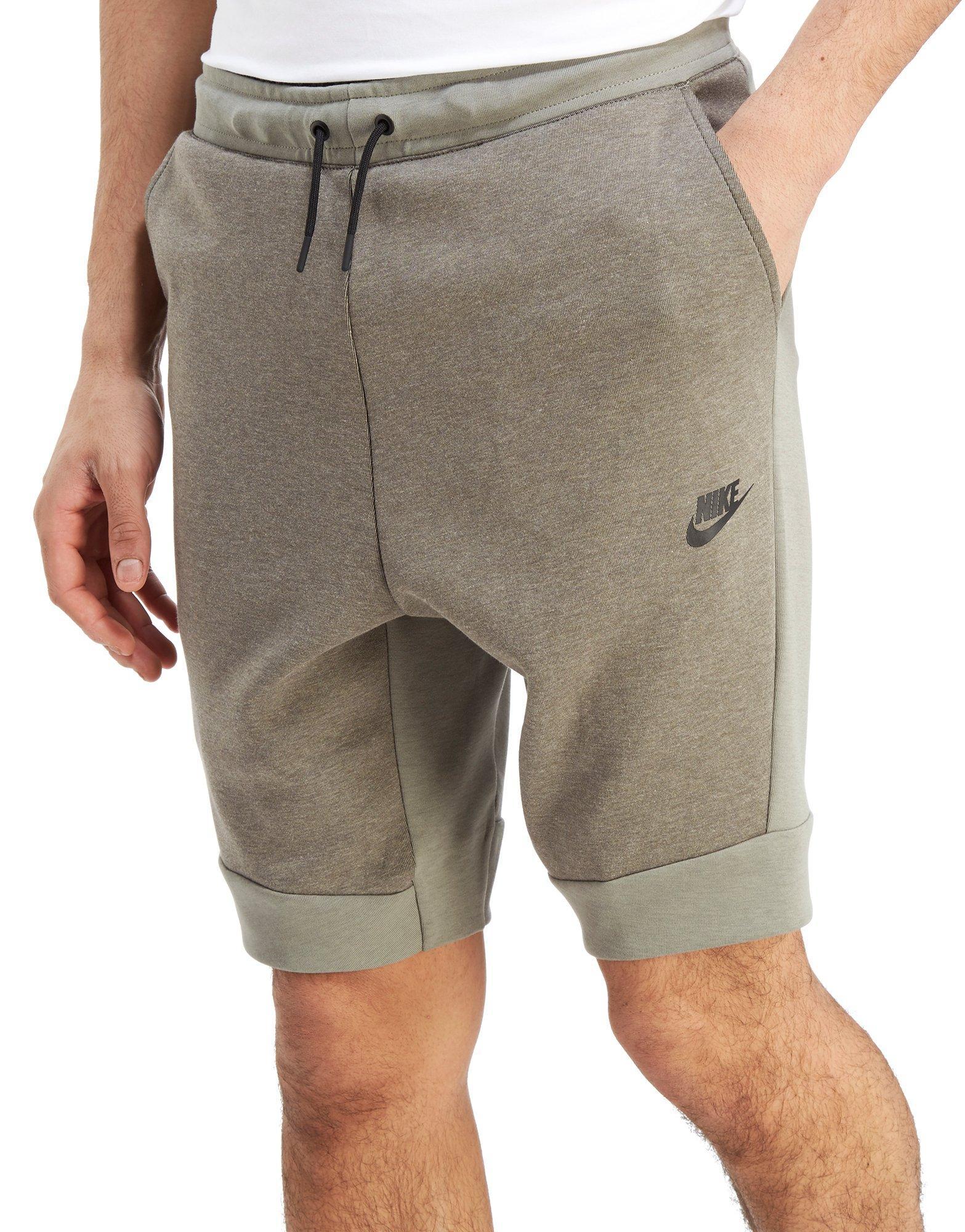 nike tech shorts grey