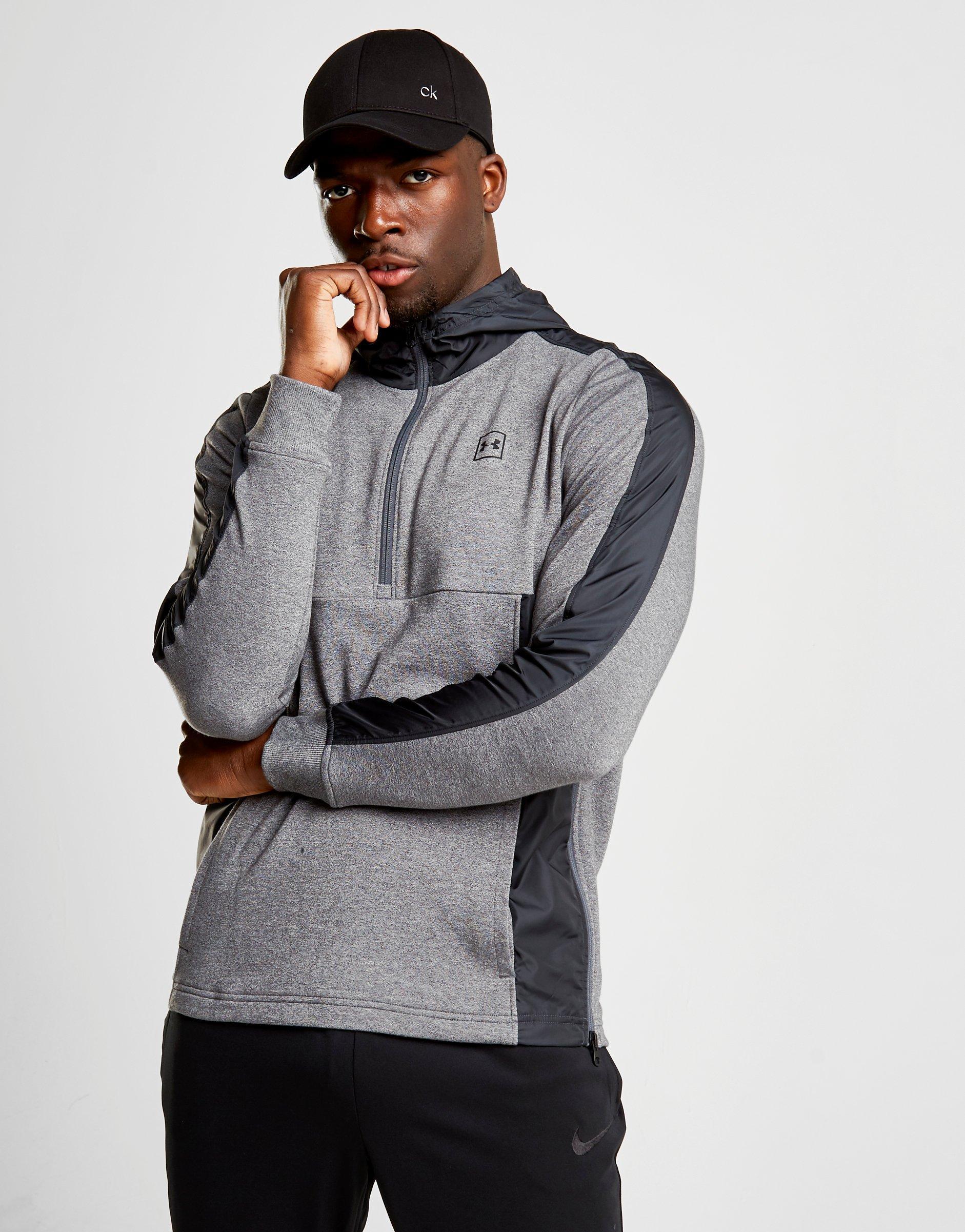 under armour threadborne half zip hoodie