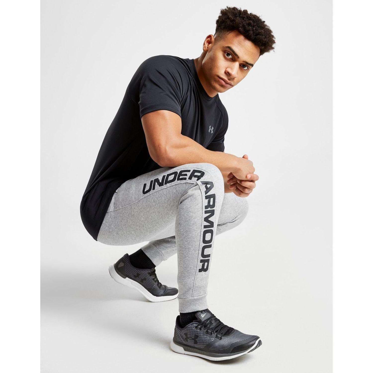 ua rival fleece script joggers