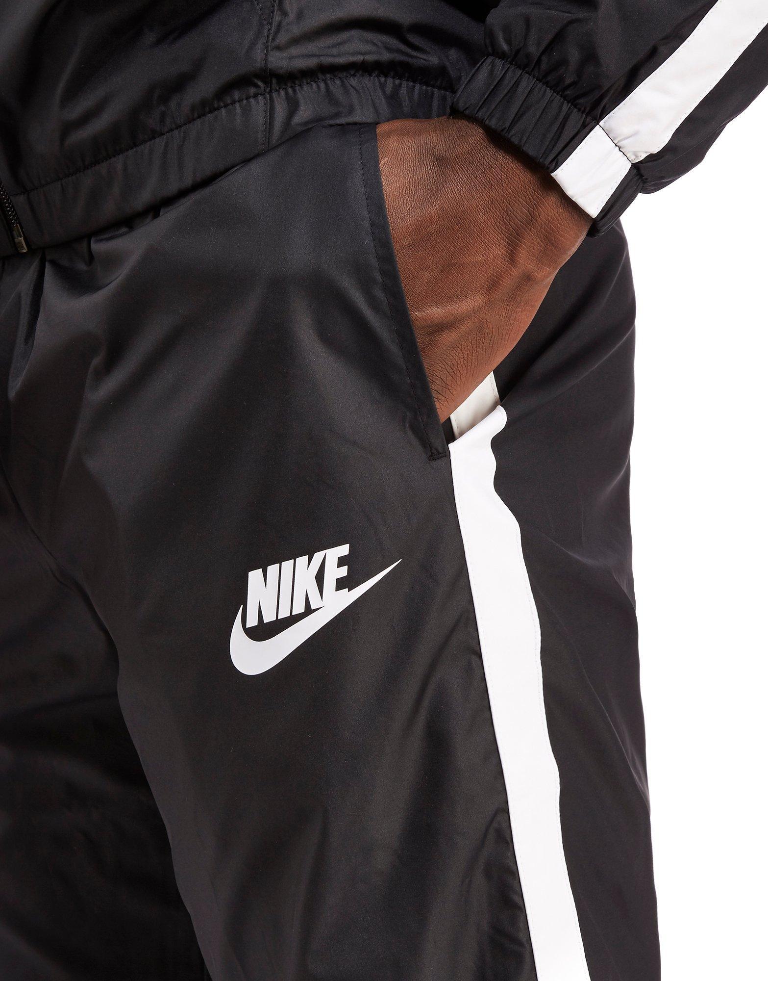 Nike Synthetic Season Woven Tracksuit in Black/White (Black) for Men - Lyst