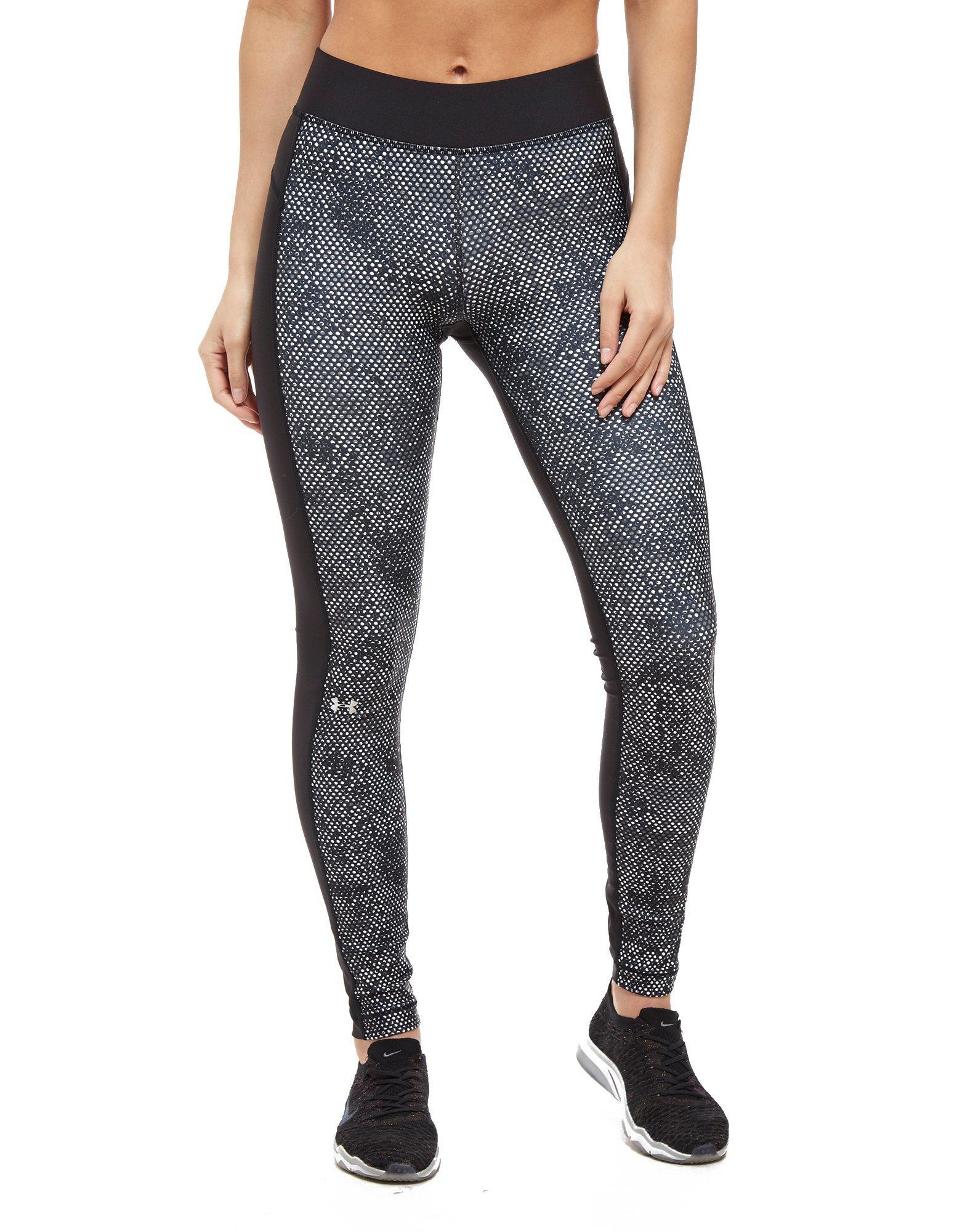 Under Armour Synthetic Heatgear Print Leggings in Black/Grey (Black) - Lyst