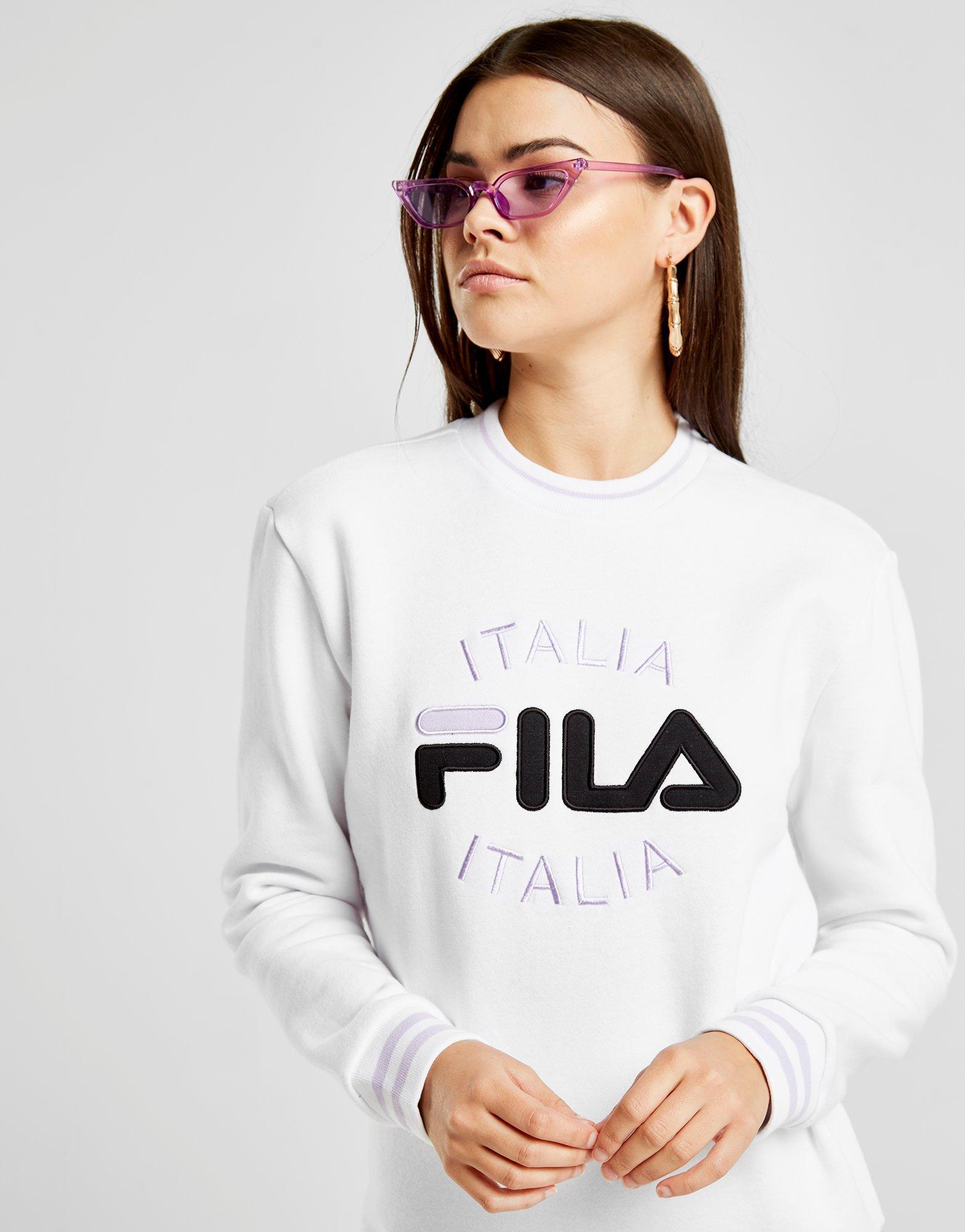 fila box logo crew sweatshirt