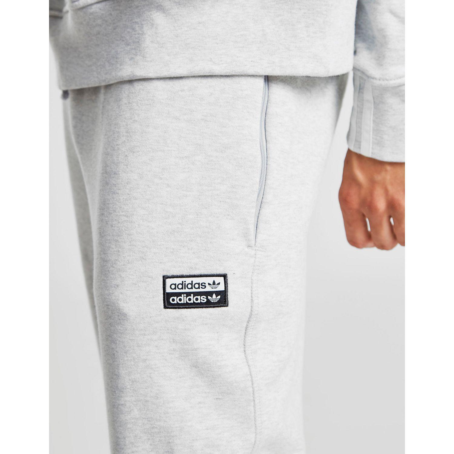 adidas originals ryv cuffed joggers in grey