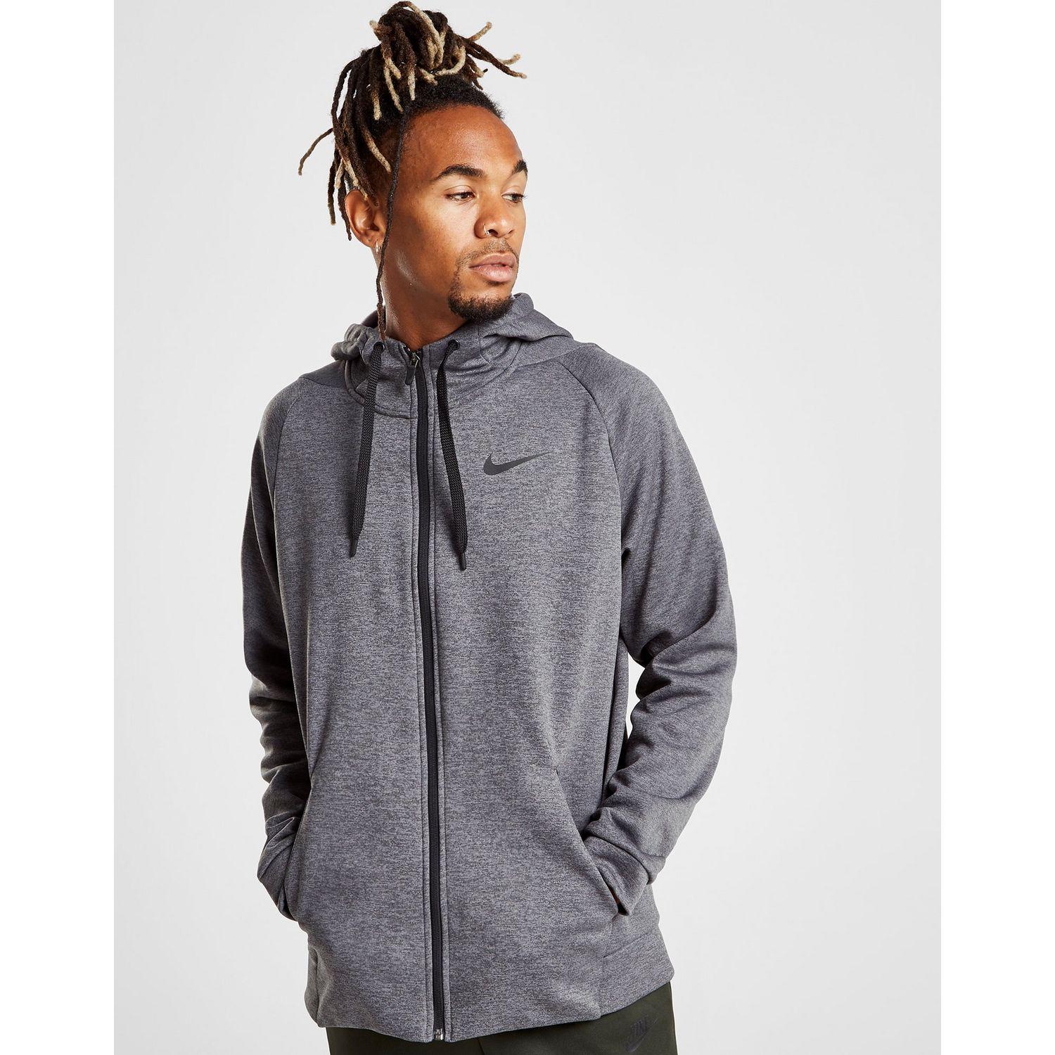 nike training hybrid full zip hoodie