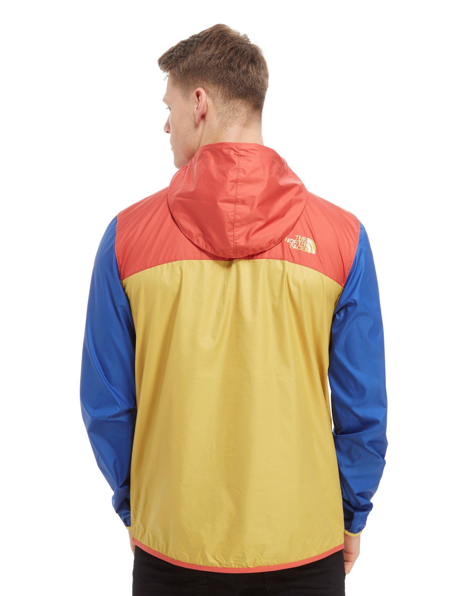 the north face windbreaker yellow