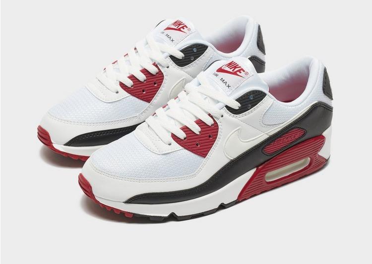 Nike Air Max 90 Leather Triple White - Mens Shoes from Attic Clothing UK