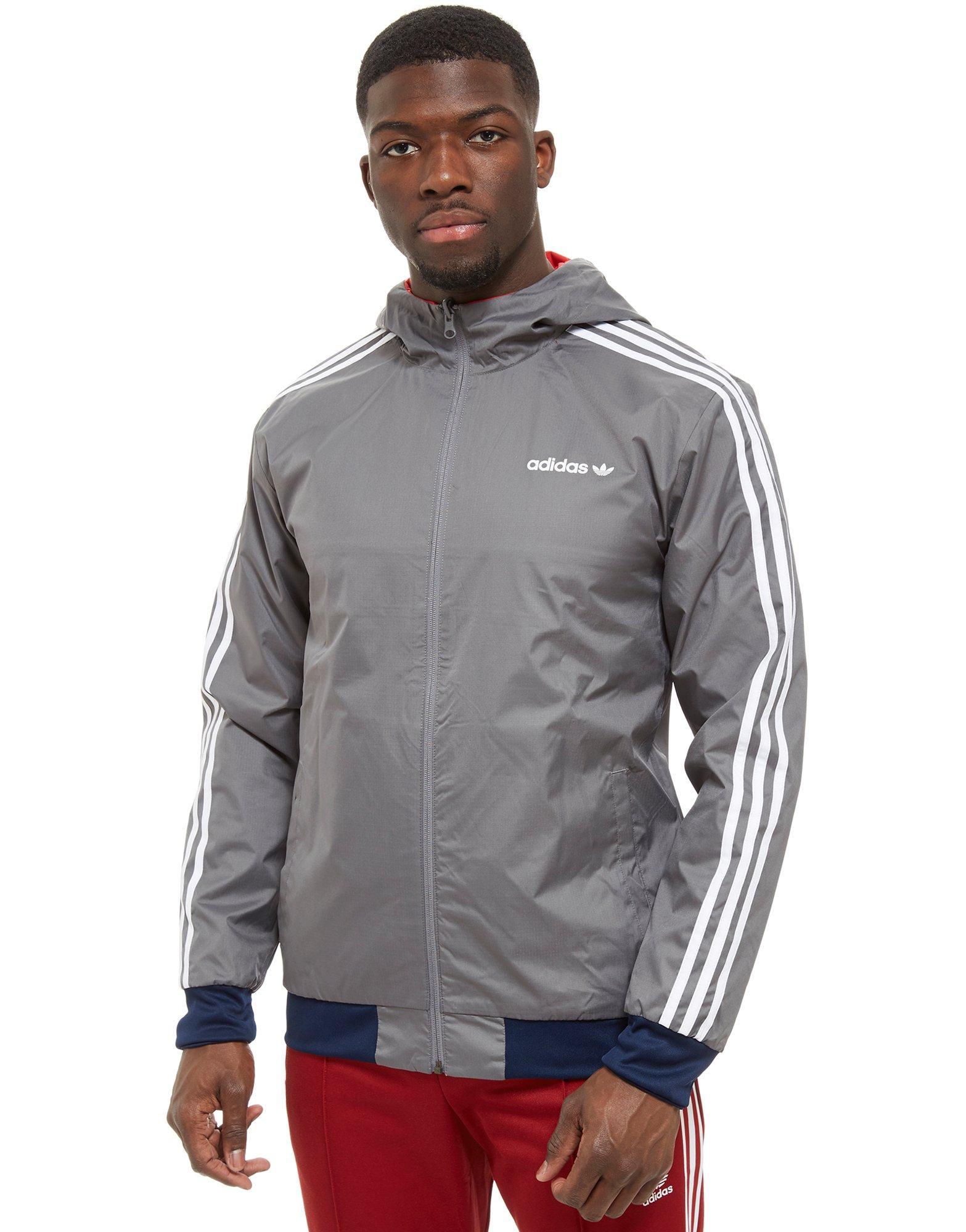 adidas reversible jacket red