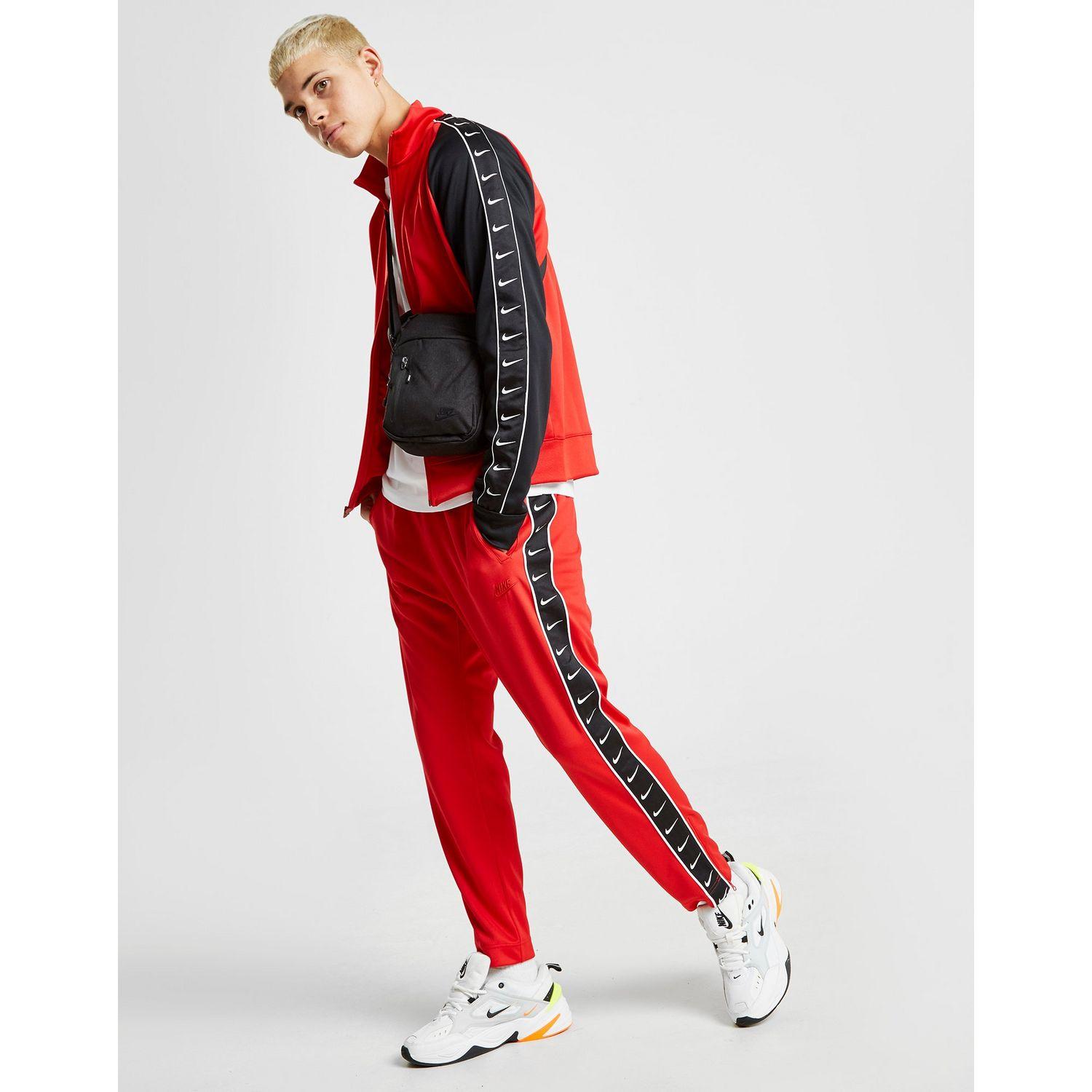Nike Synthetic Tape Track Pants in Red 