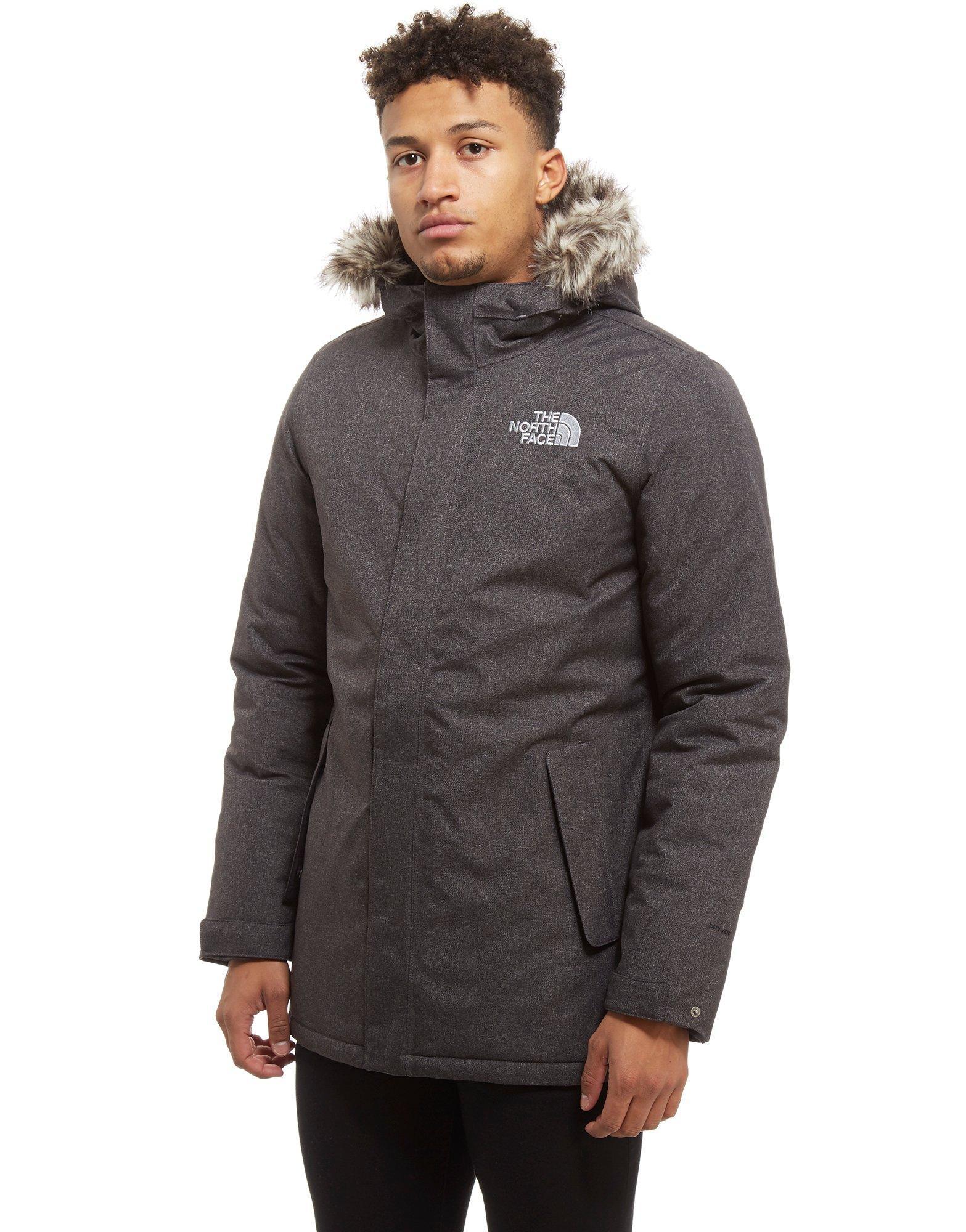 north face zaneck parka mens grey