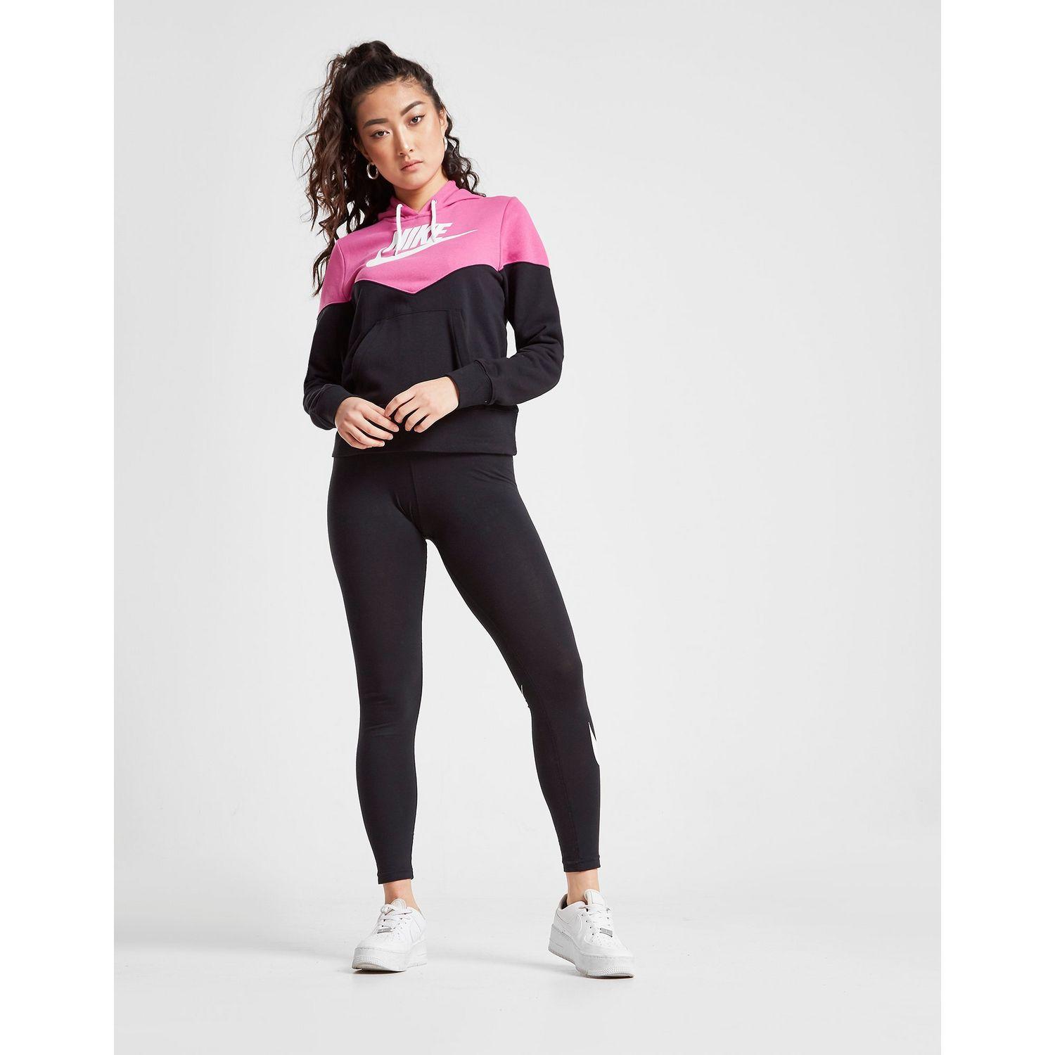 nike heritage colour block overhead hoodie