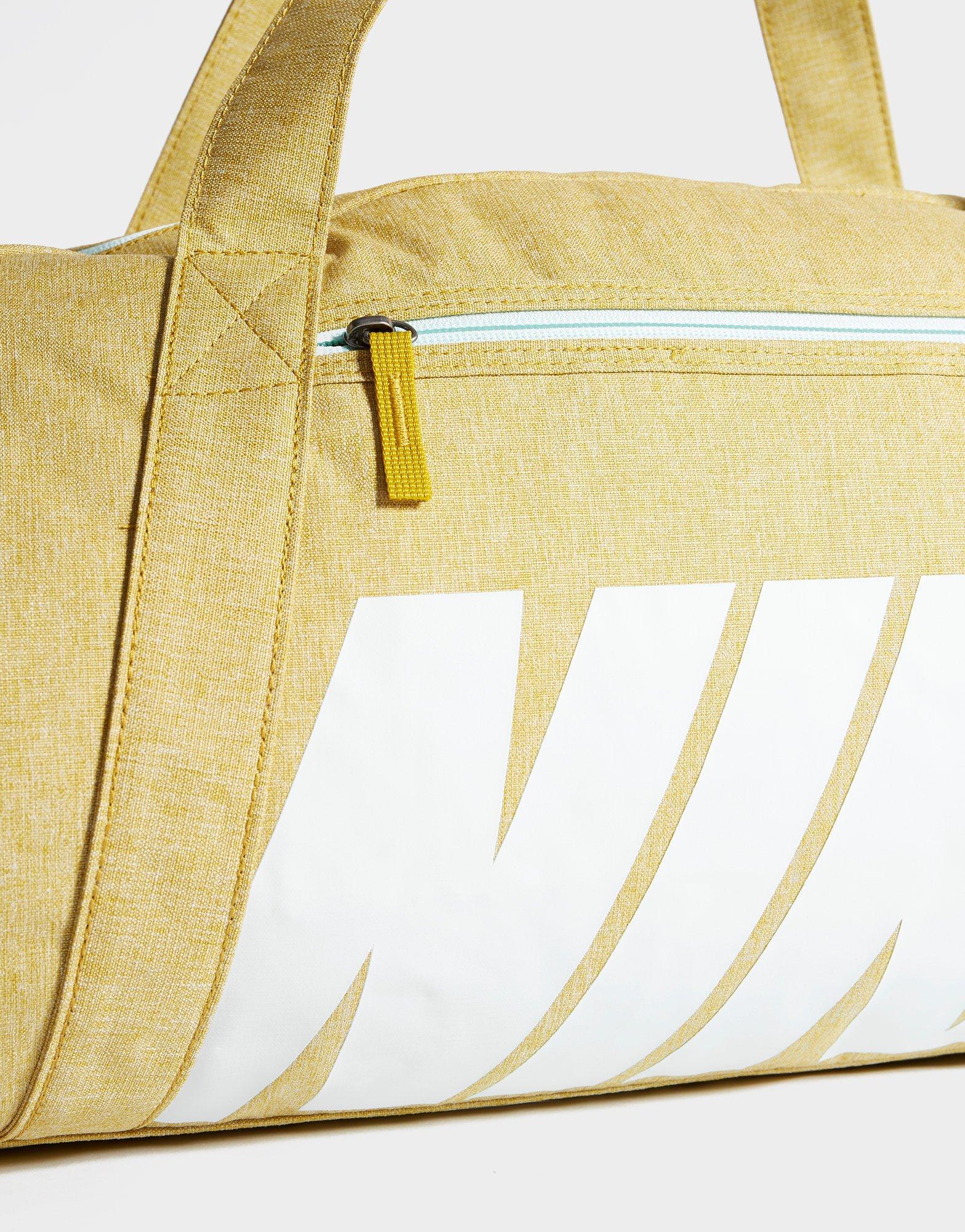 yellow nike duffel bag