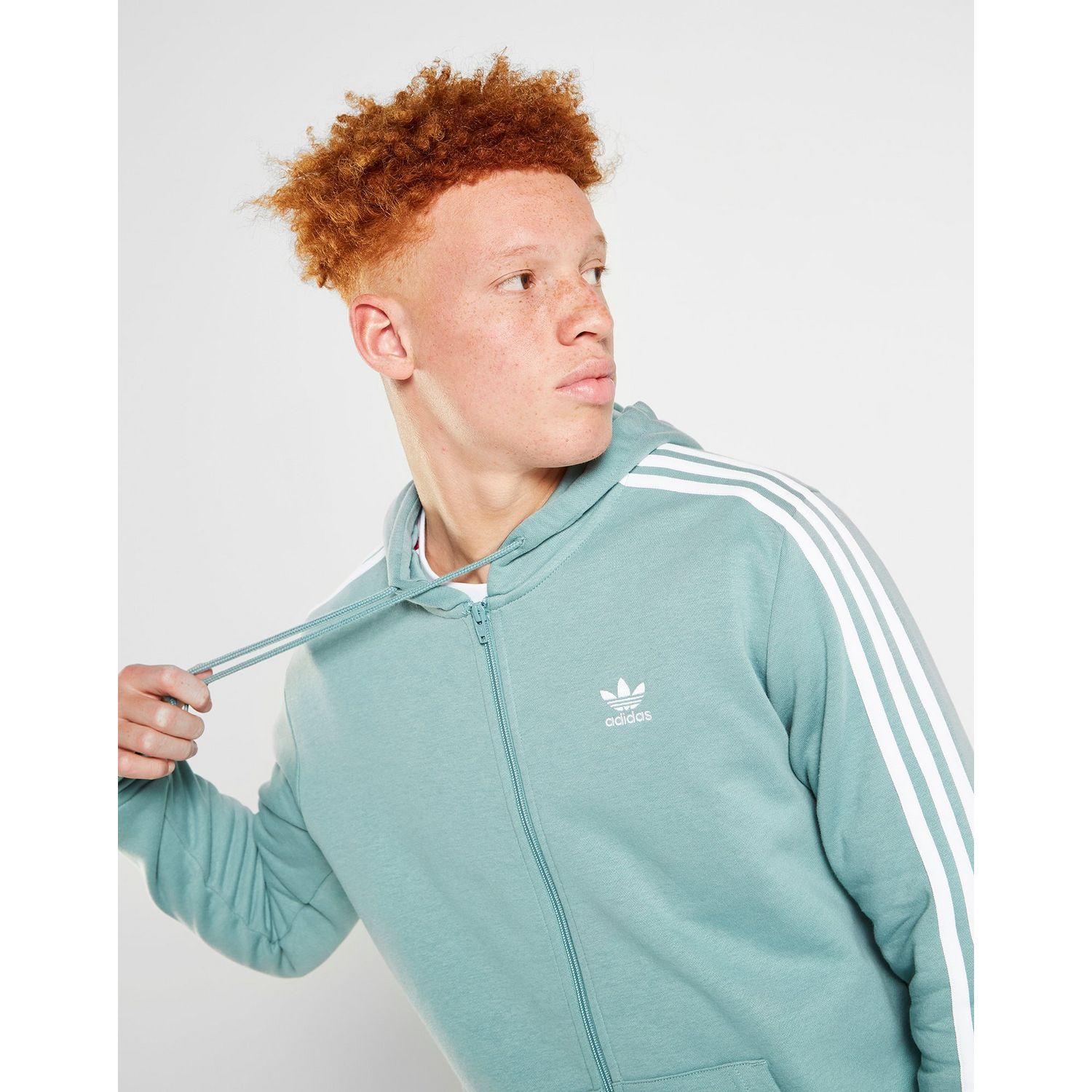 blue and white adidas hoodie