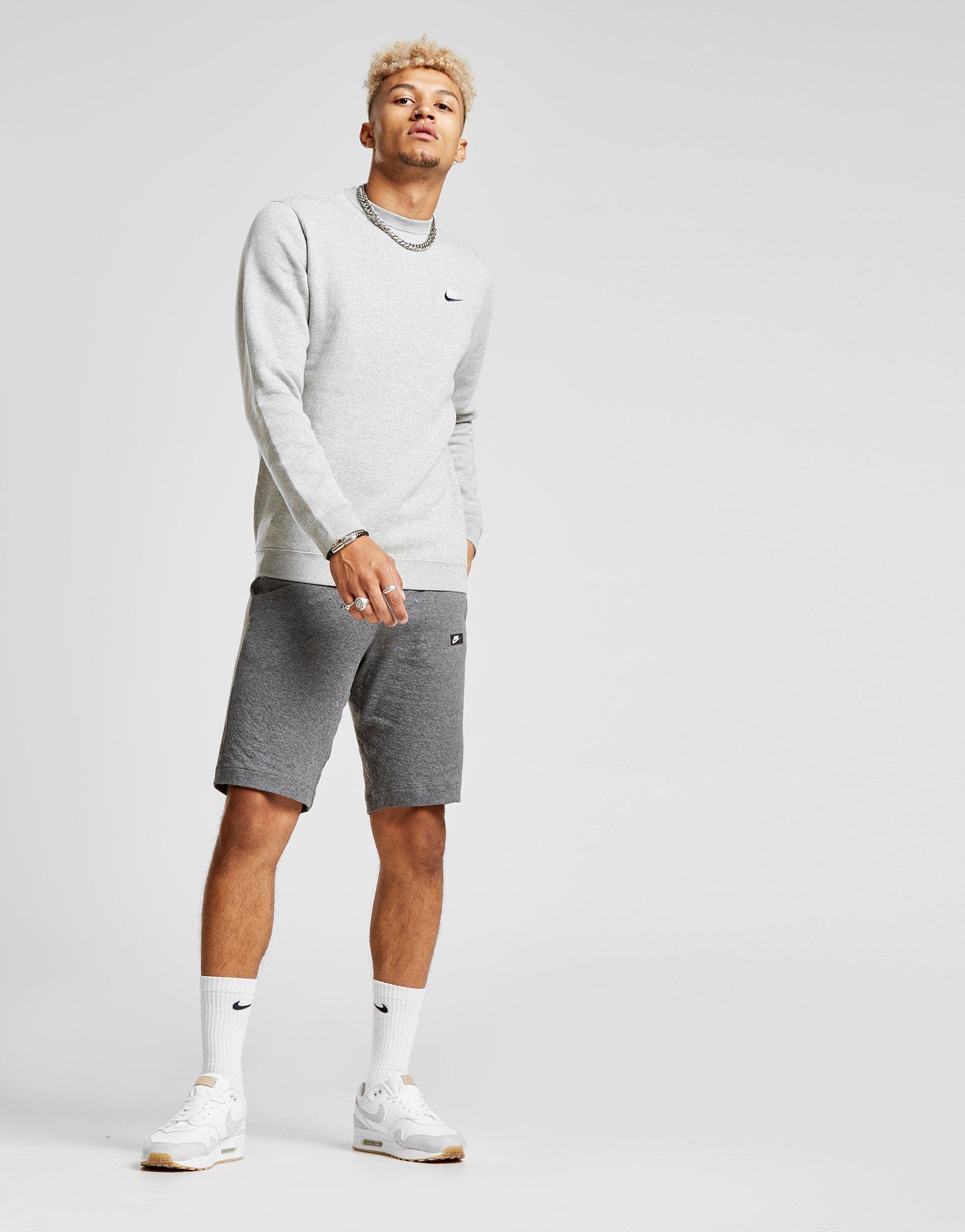 nike foundation crew sweatshirt grey