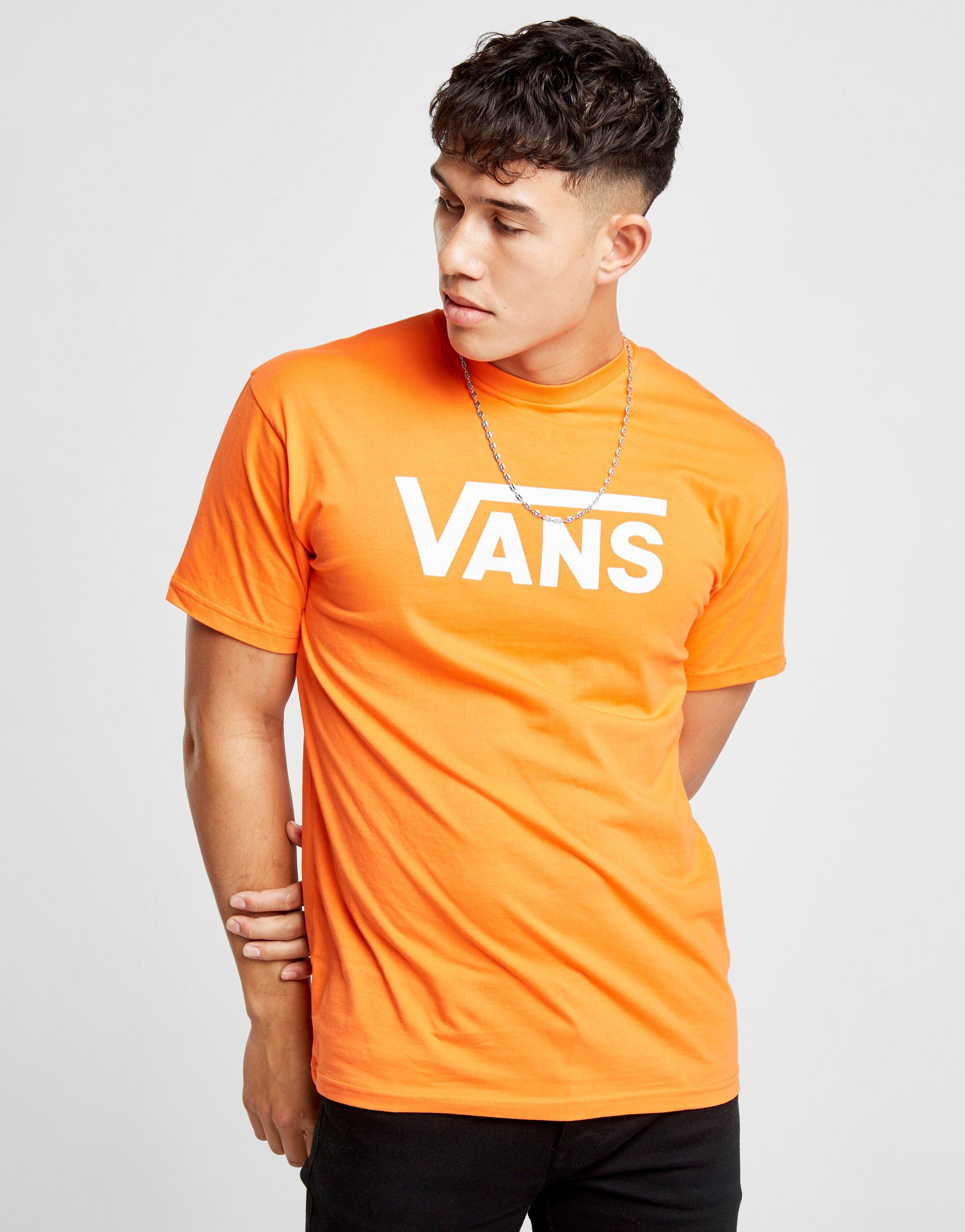 vans orange t shirt