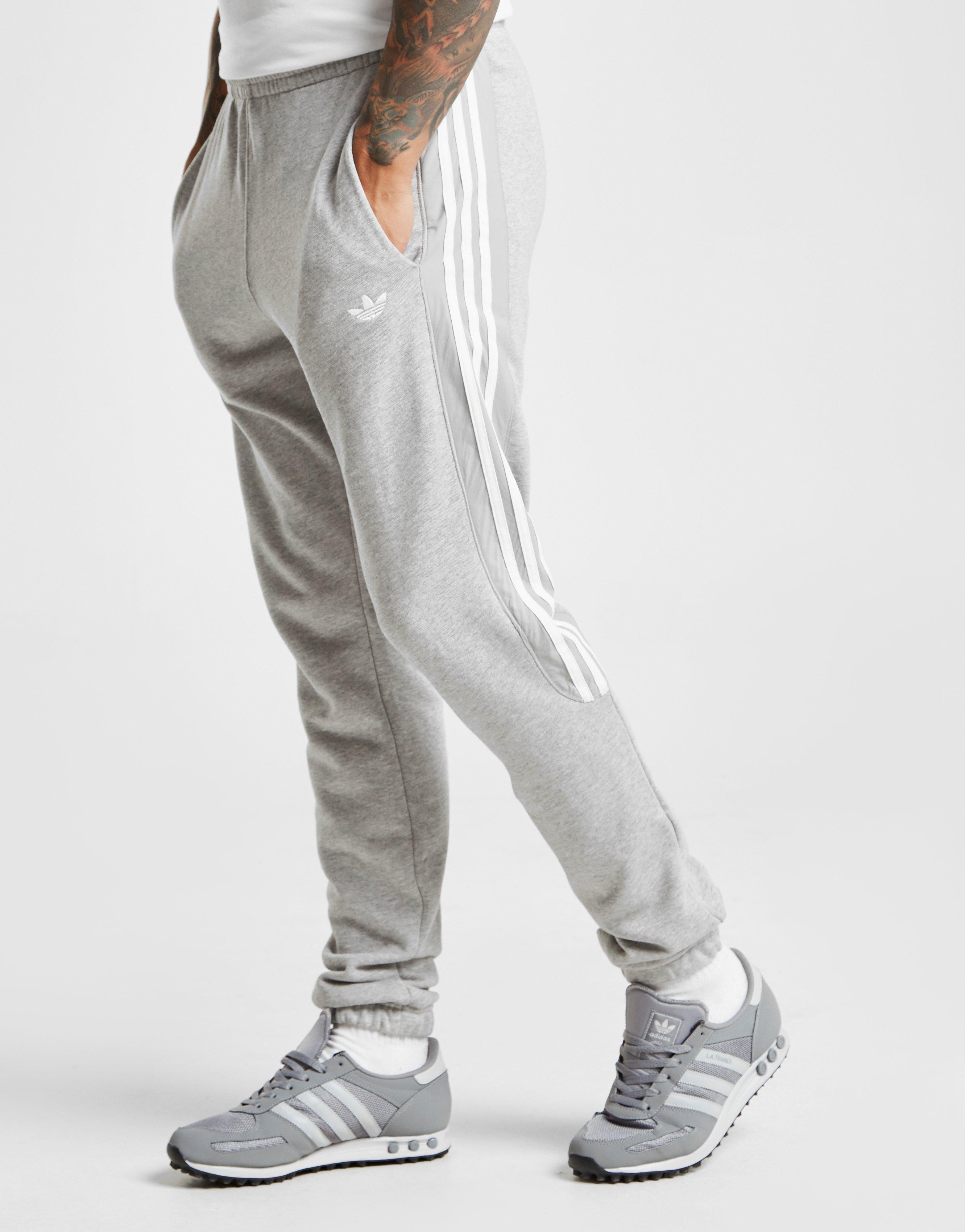 mens adidas joggers grey
