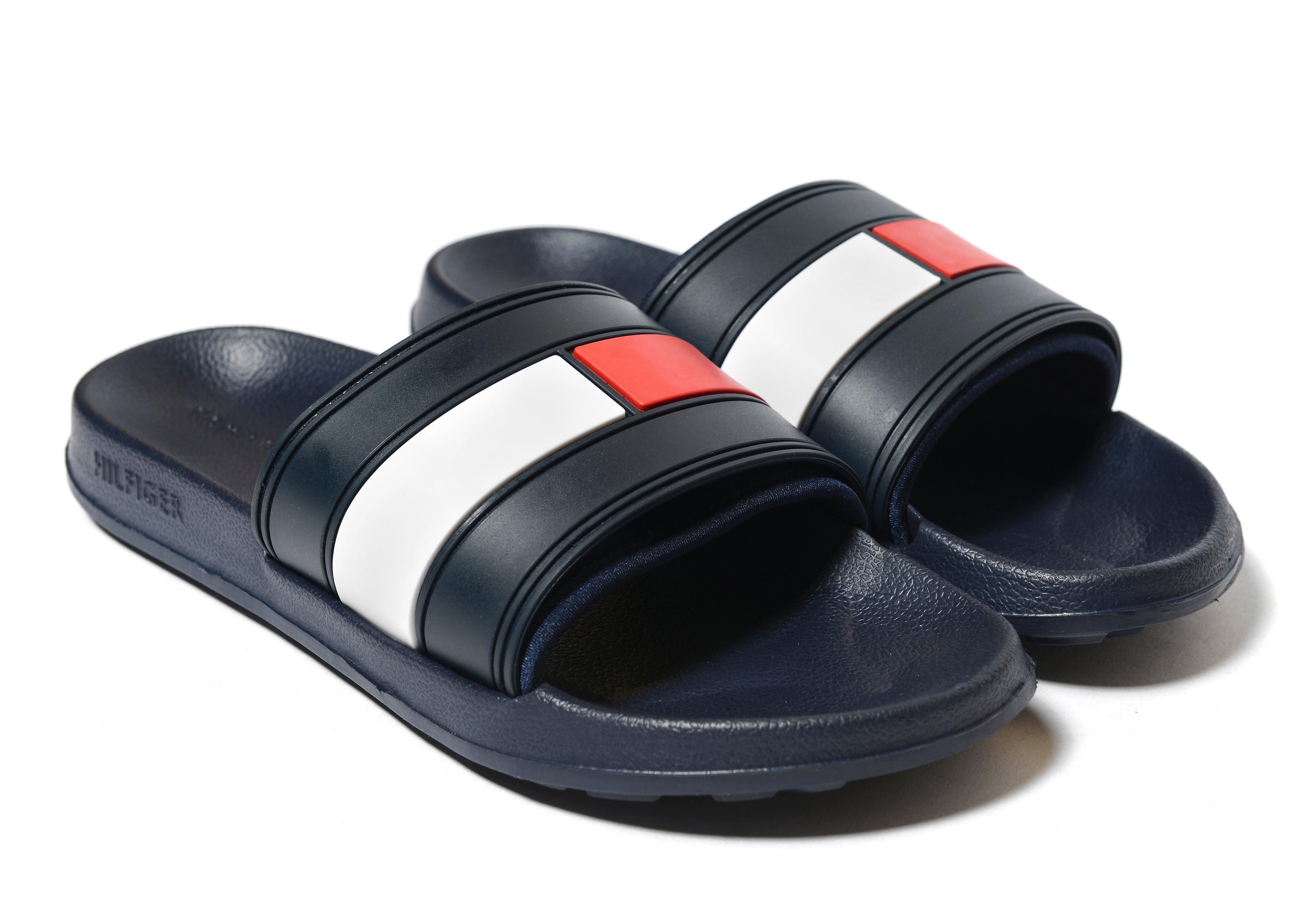 Tommy Hilfiger Synthetic Slides Womens in Navy (Blue) - Lyst