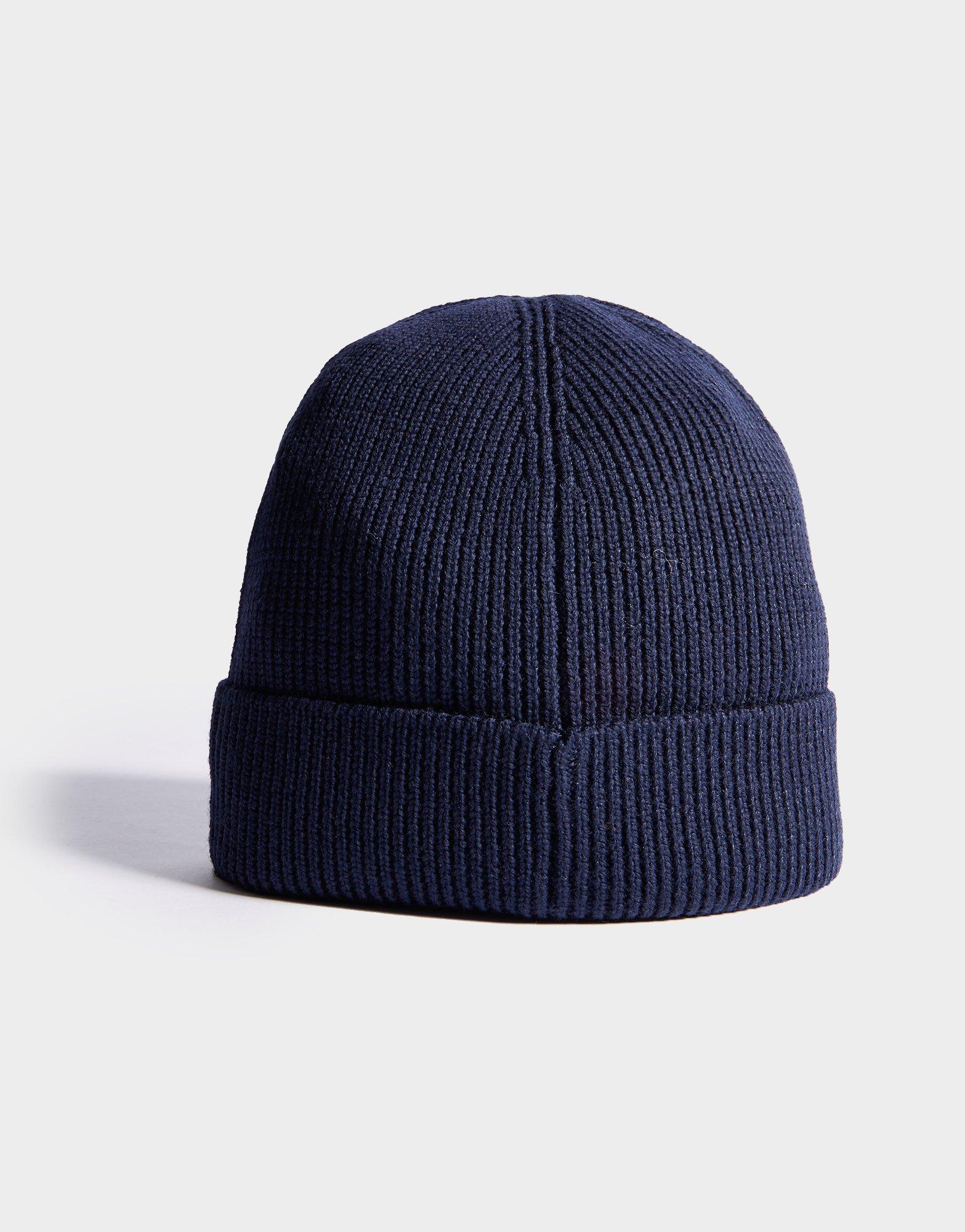 lacoste knitted logo beanie
