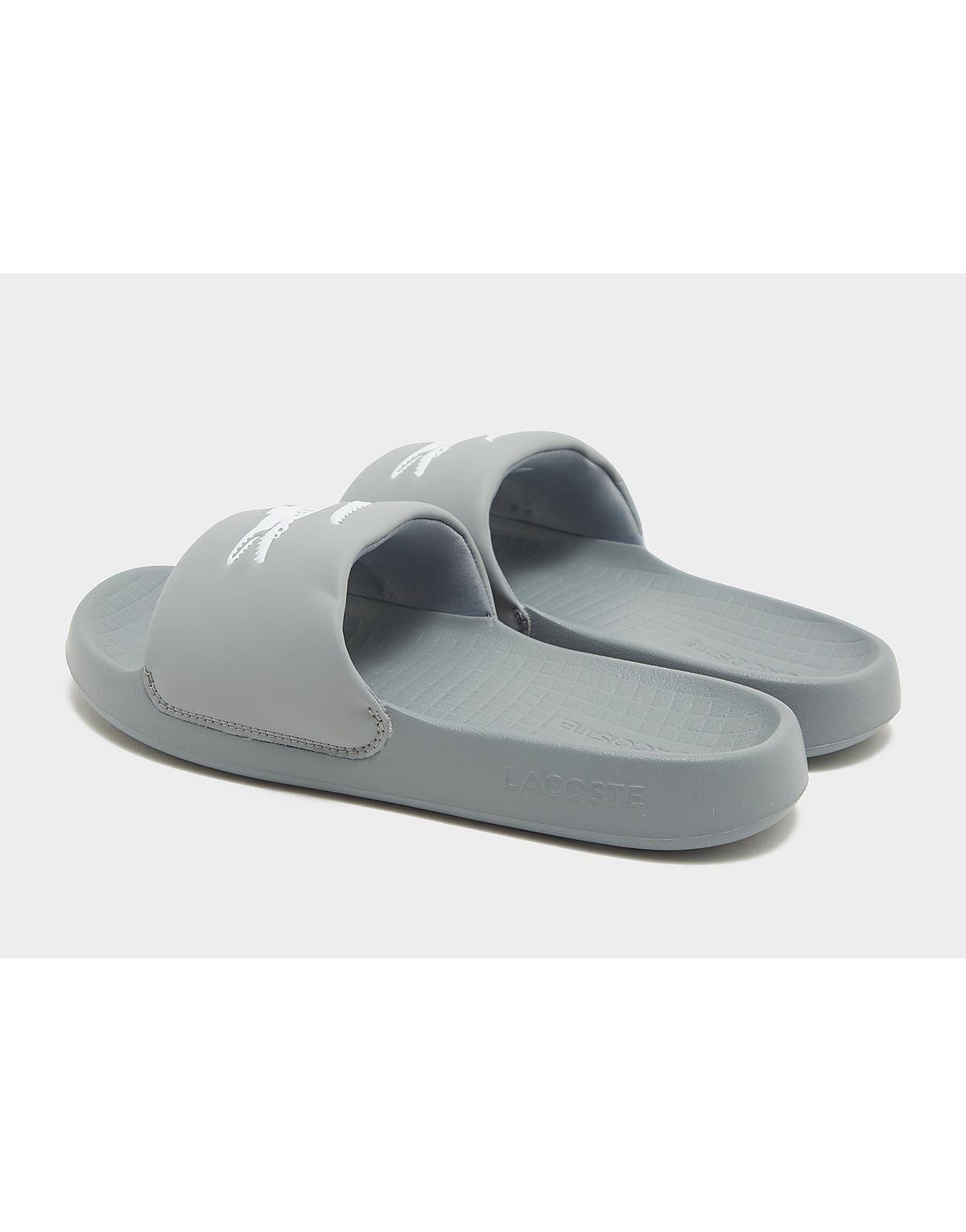 Lacoste Serve 1.0 Slides in Grey for Men Lyst UK