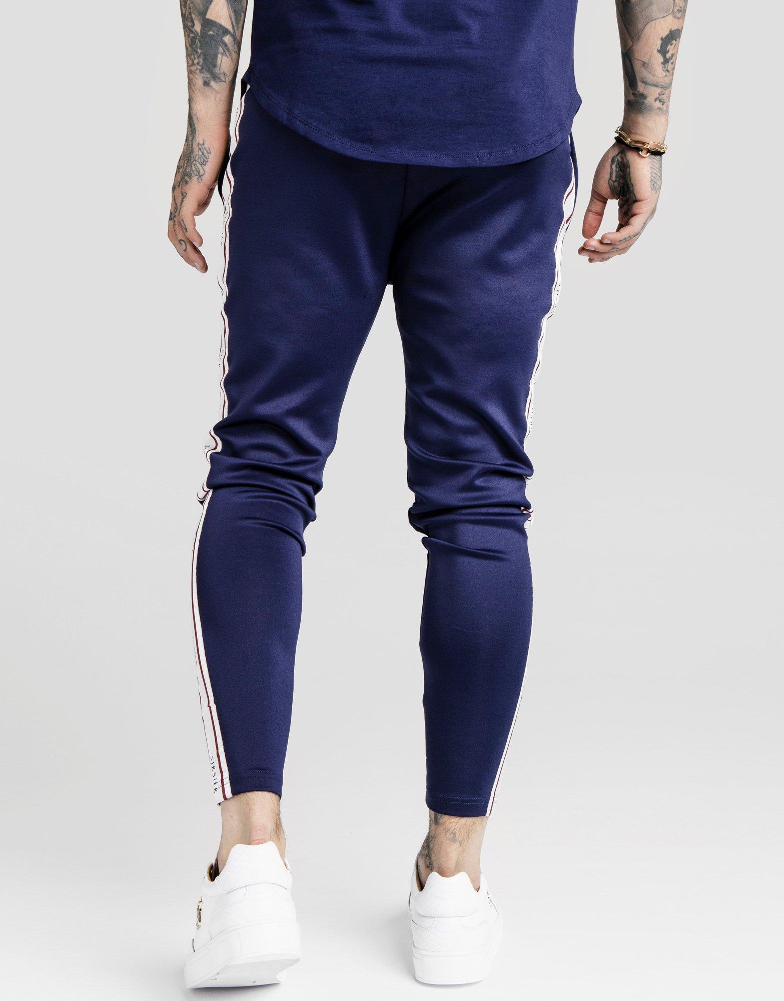 siksilk floral tape track pants
