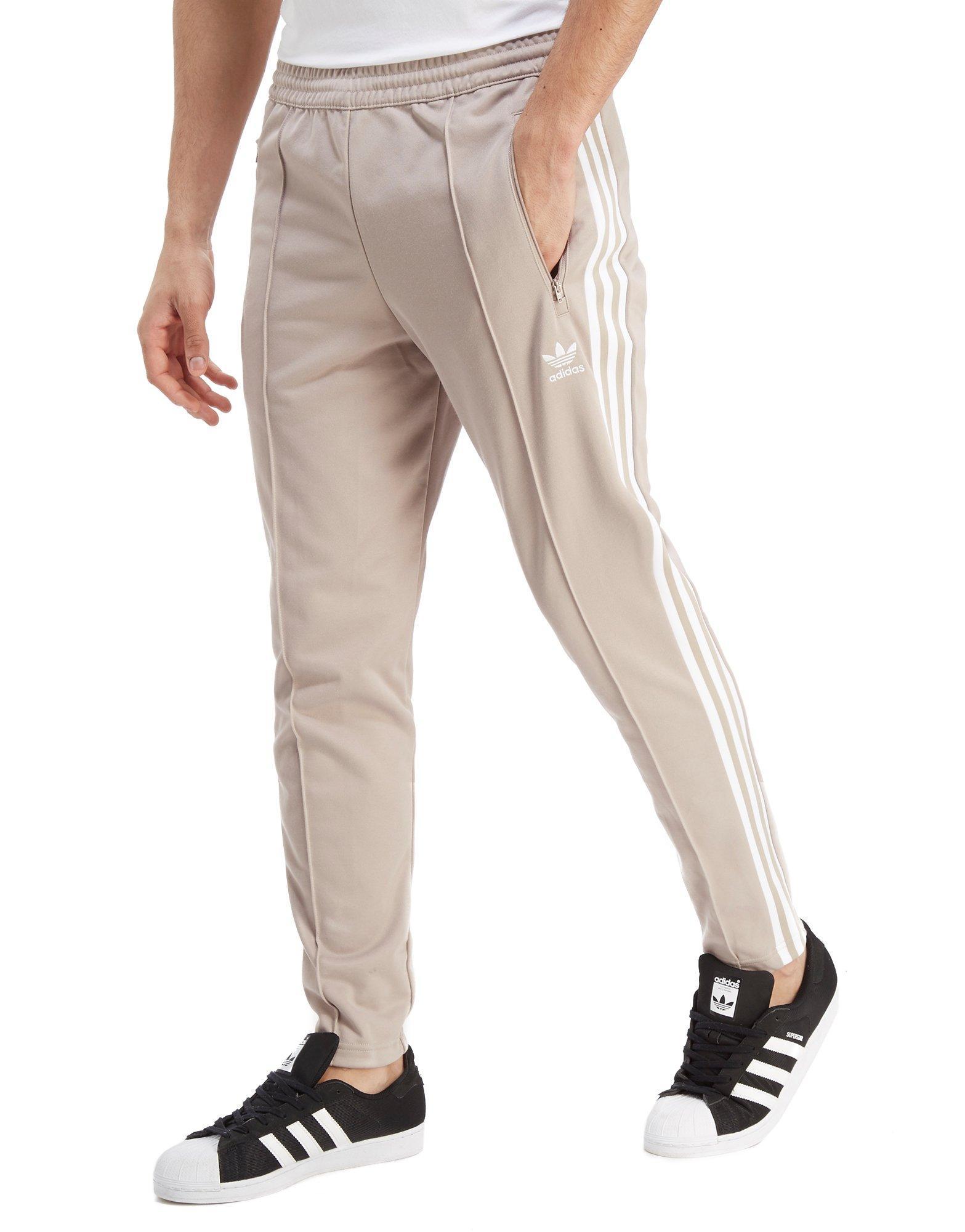 adidas beige track pants