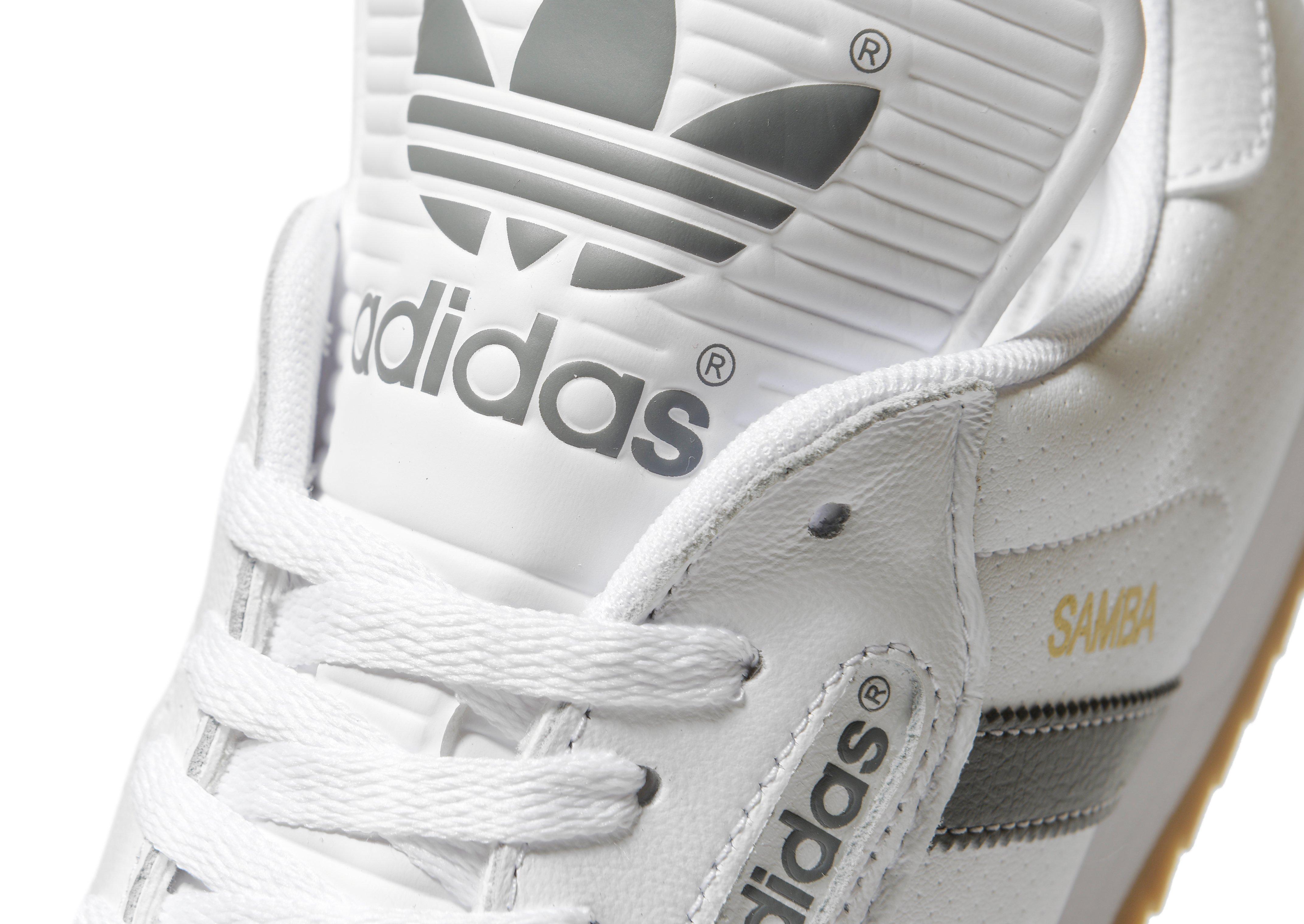 adidas samba grey and white