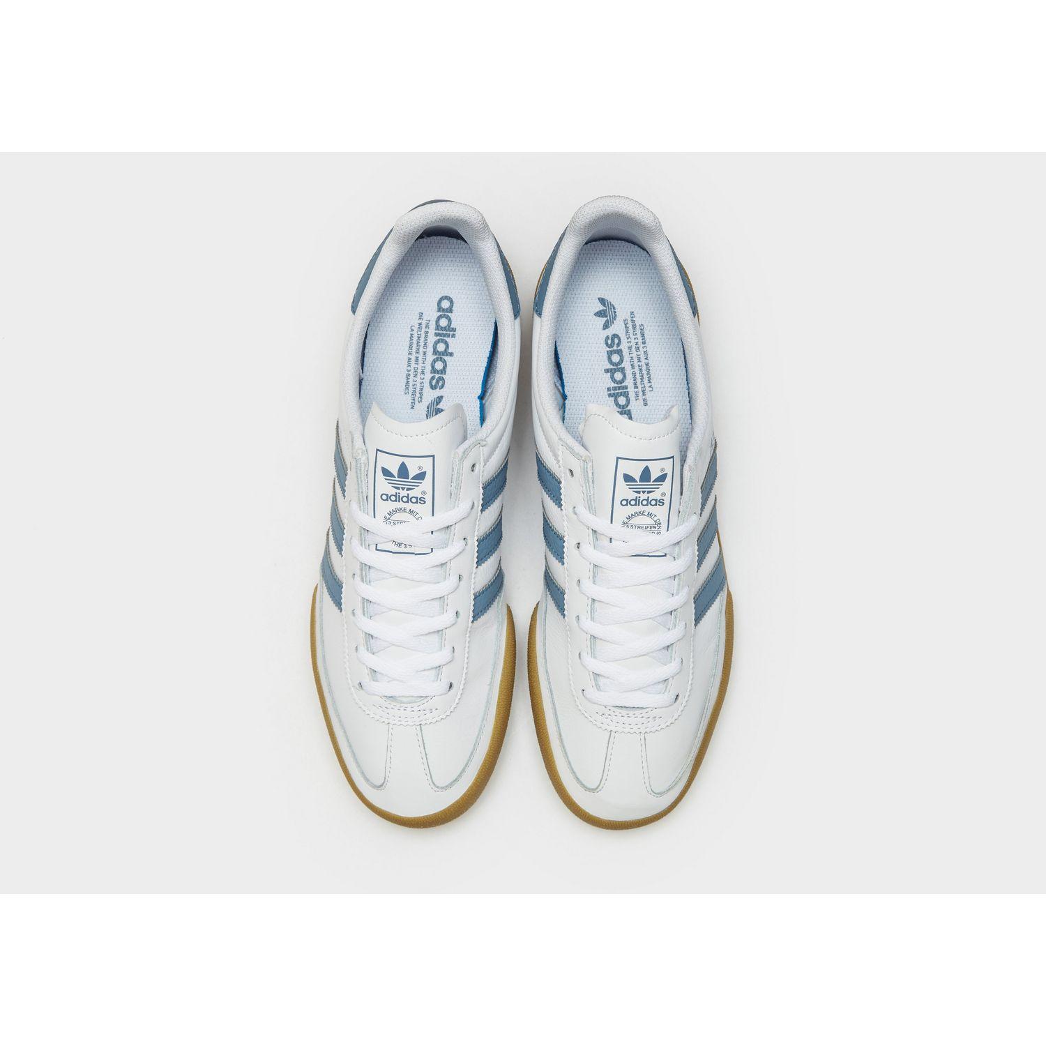 adidas jeans trainers white and blue