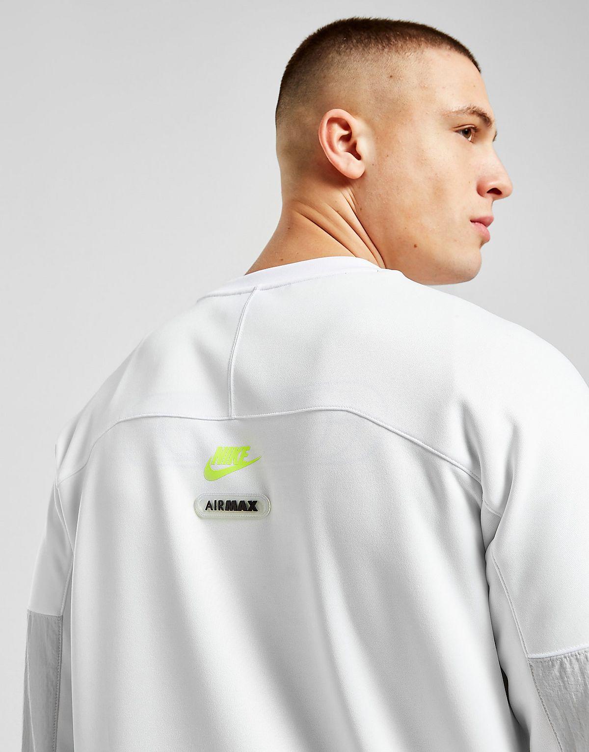 Nike air cheap max sweatshirt white