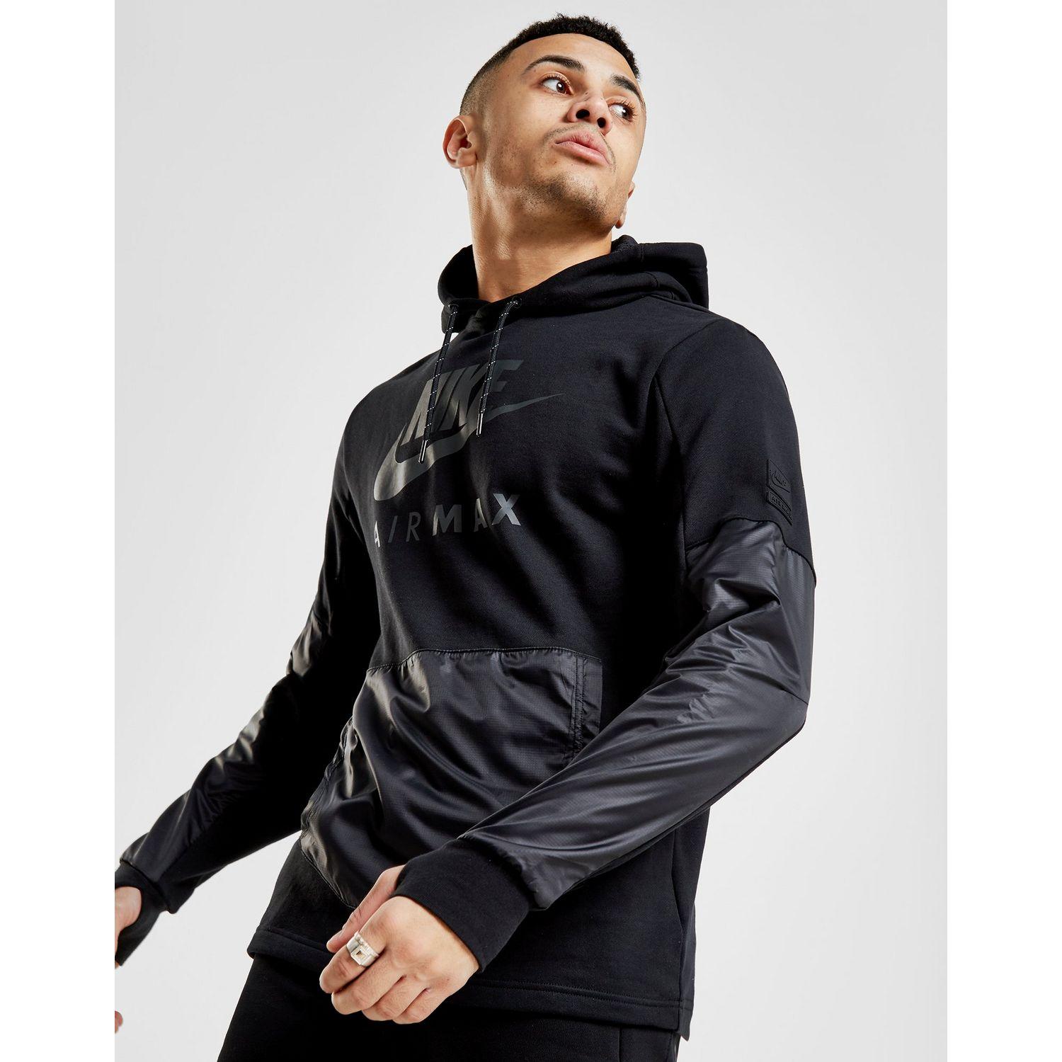 nike air max hoodie black
