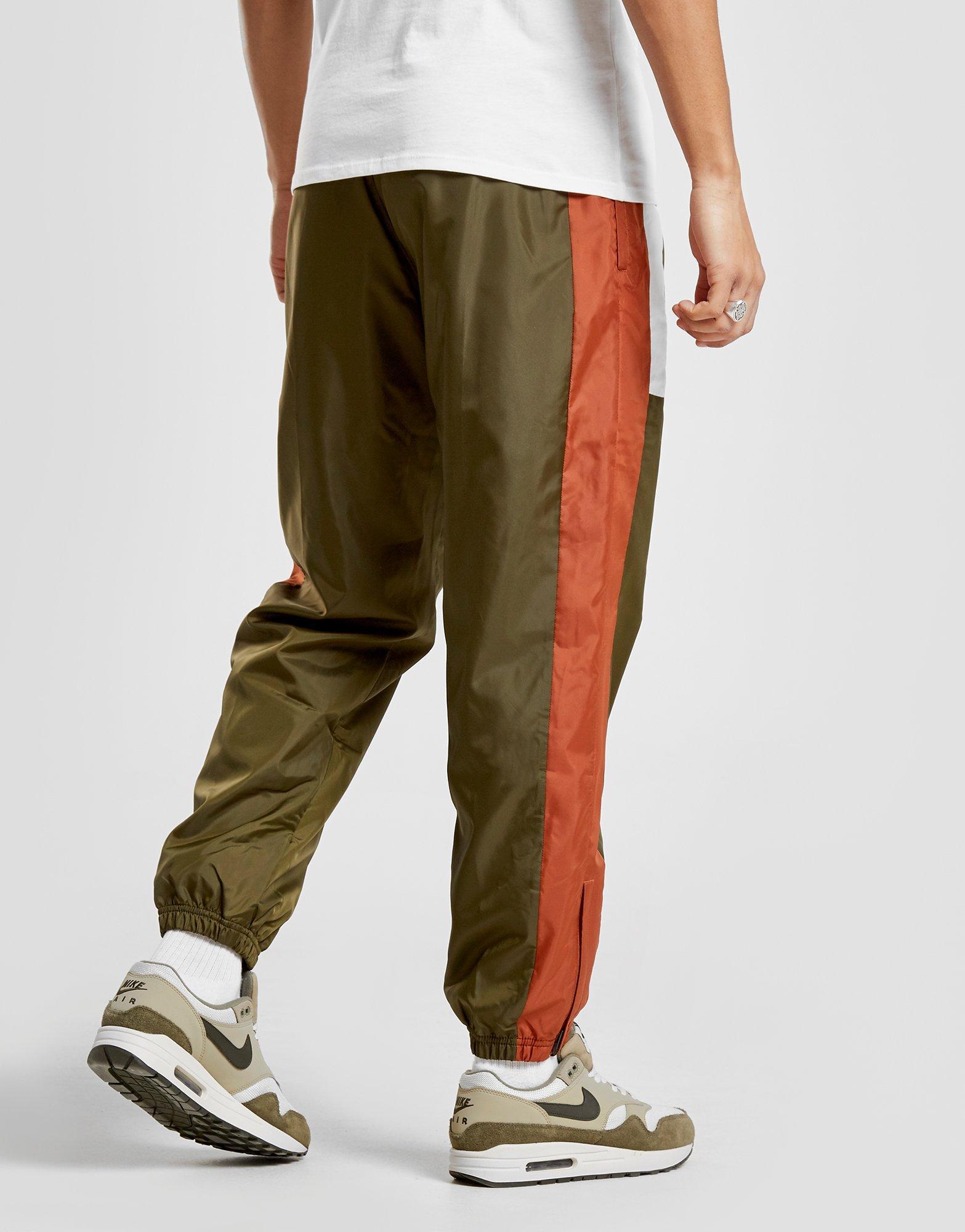 Nike Synthetic Reissue Woven Track Pants in Green/Orange/White (Green ...