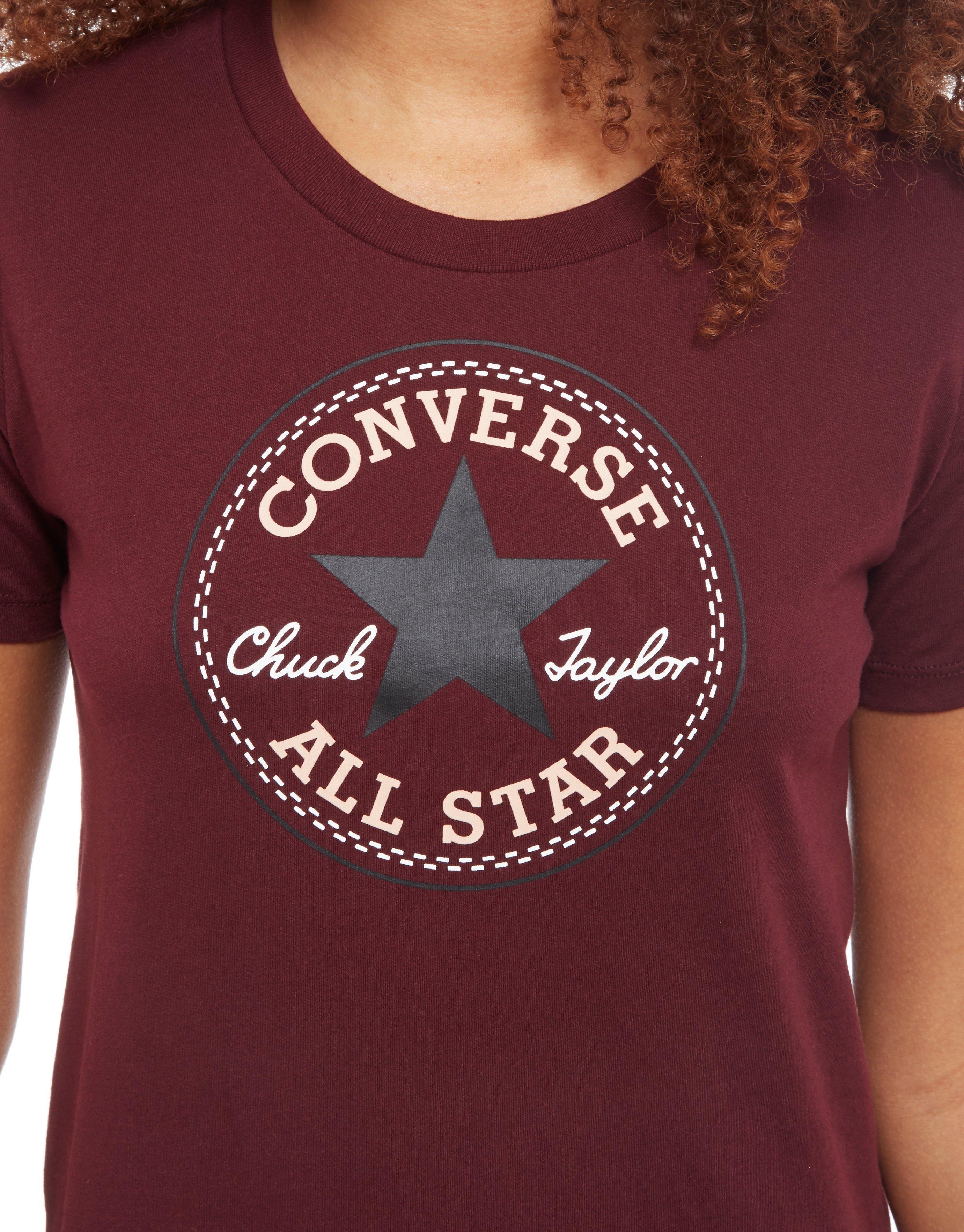 burgundy converse shirt