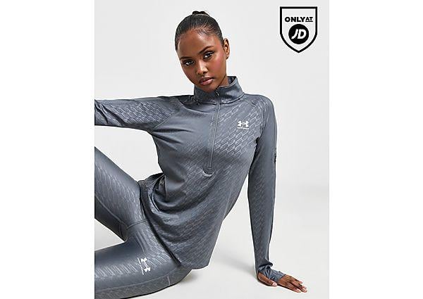 Haut Zippé Imprimé Emboss Under Armour en coloris Noir Lyst