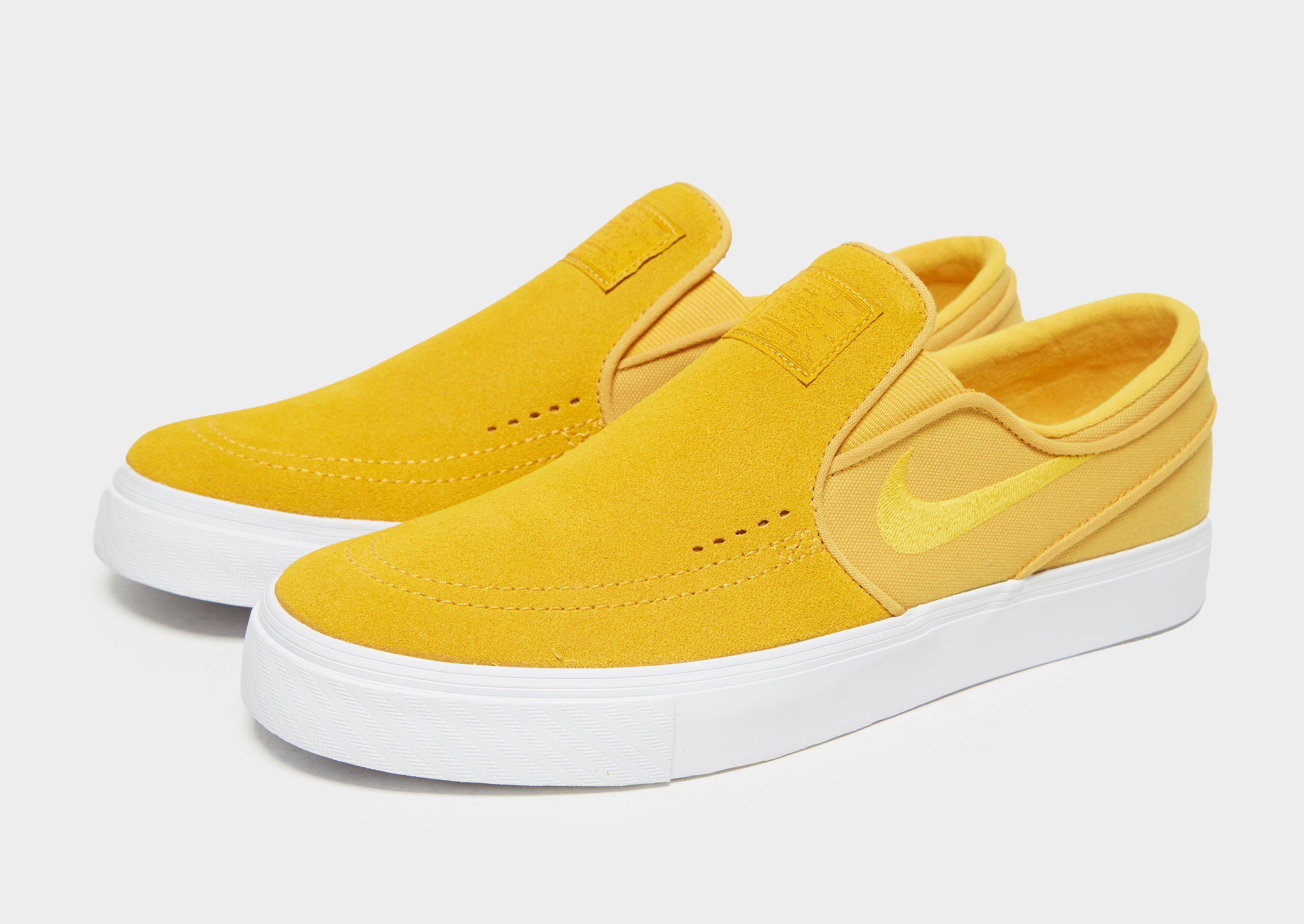 janoski slip on yellow