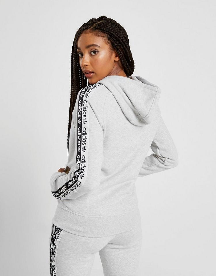 adidas originals tape fleece full zip hoodie