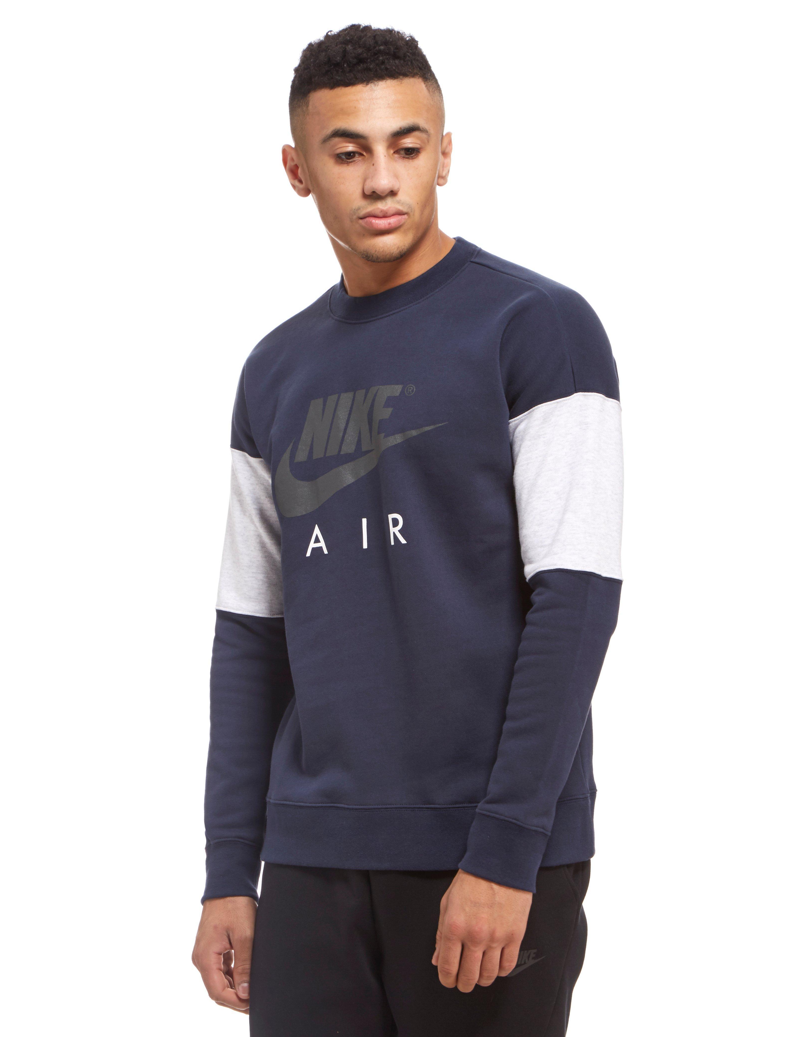Nike Air Fleece Crew Sweatshirt in Blue 