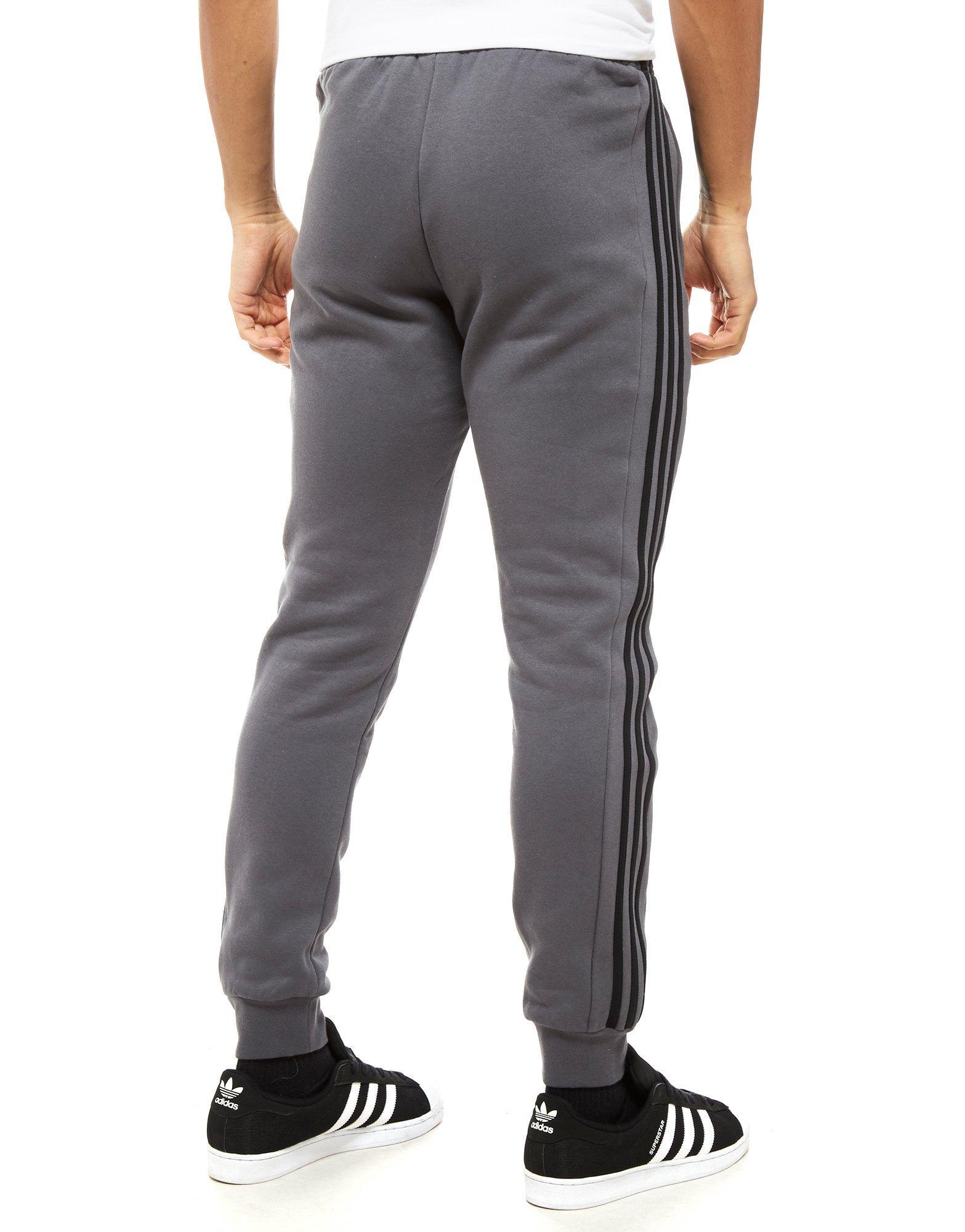 adidas Originals Fleece Id96 Track Pants in Grey/Black (Grey) for Men