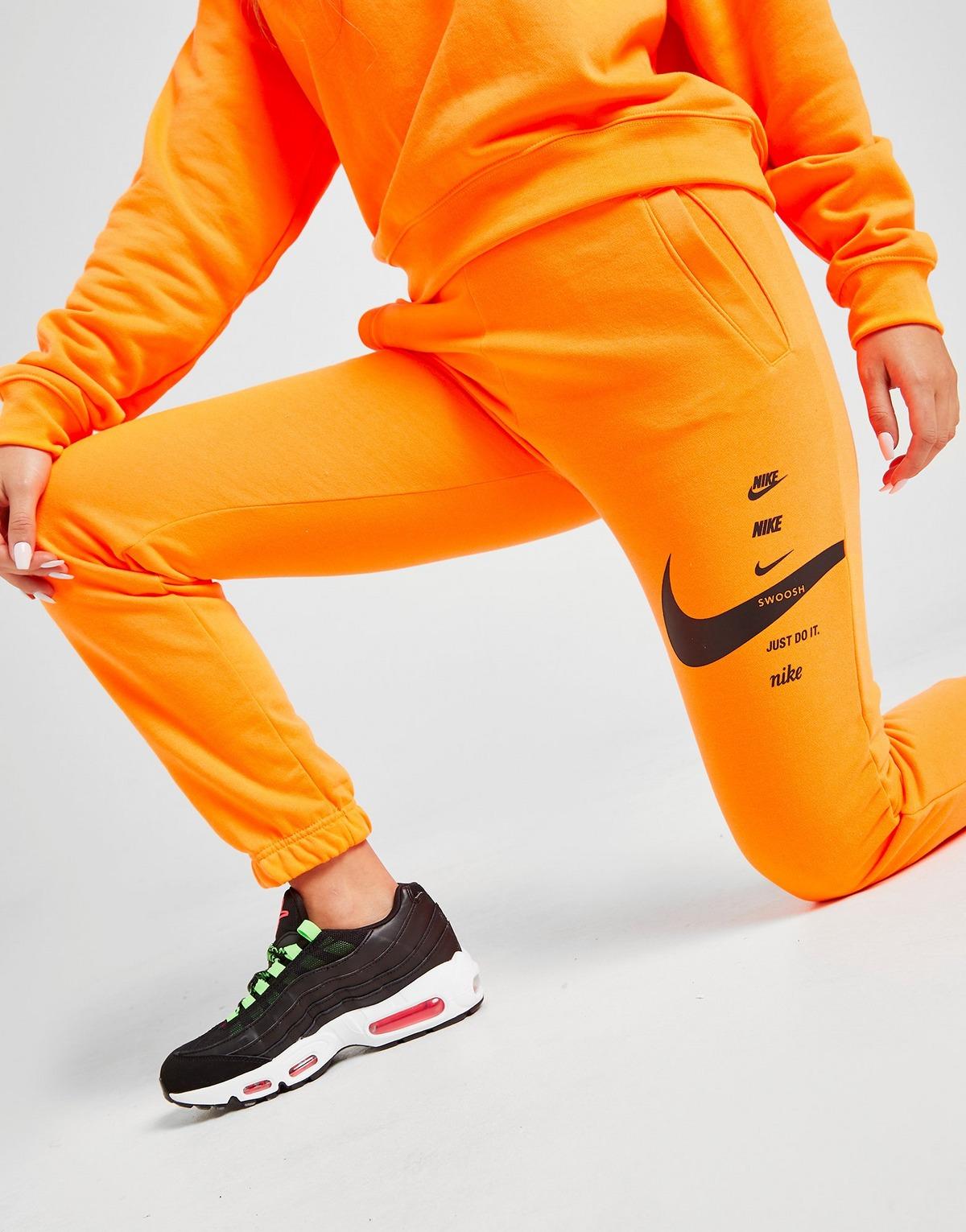 double nike swoosh joggers