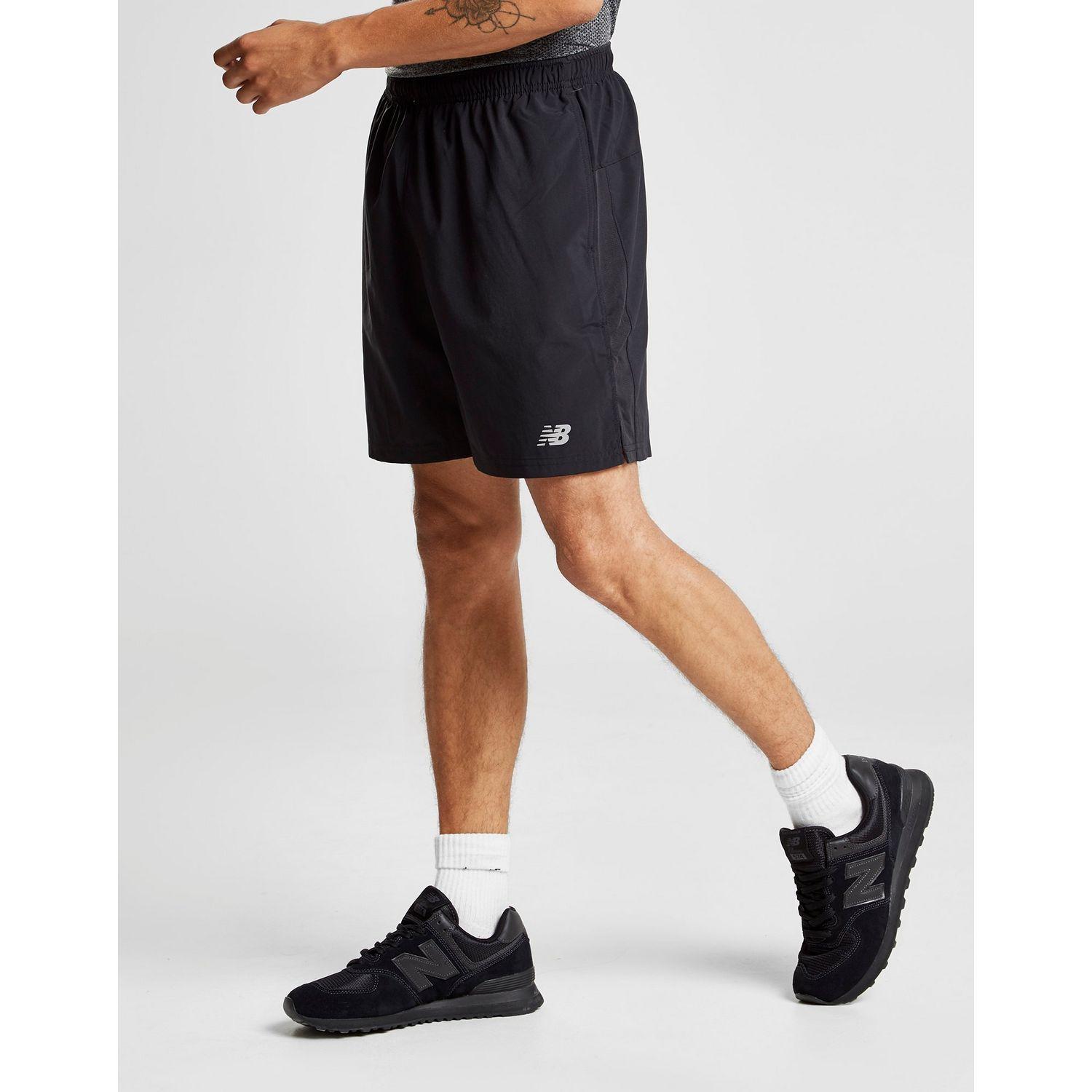 Core Running Shorts in Black for Men 