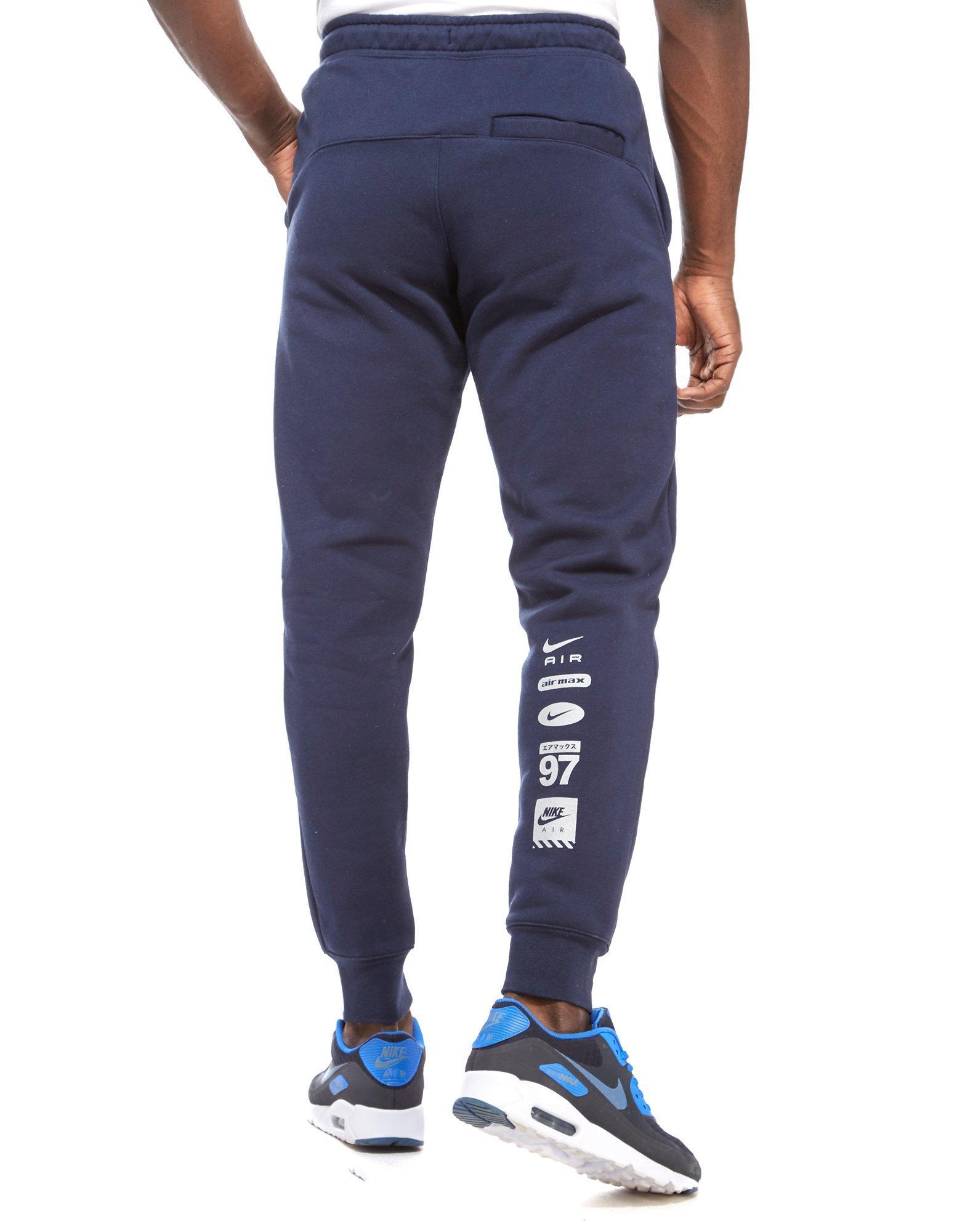 Nike Cotton Air Hybrid Jogging Pants in Blue/Grey (Blue) for Men - Lyst