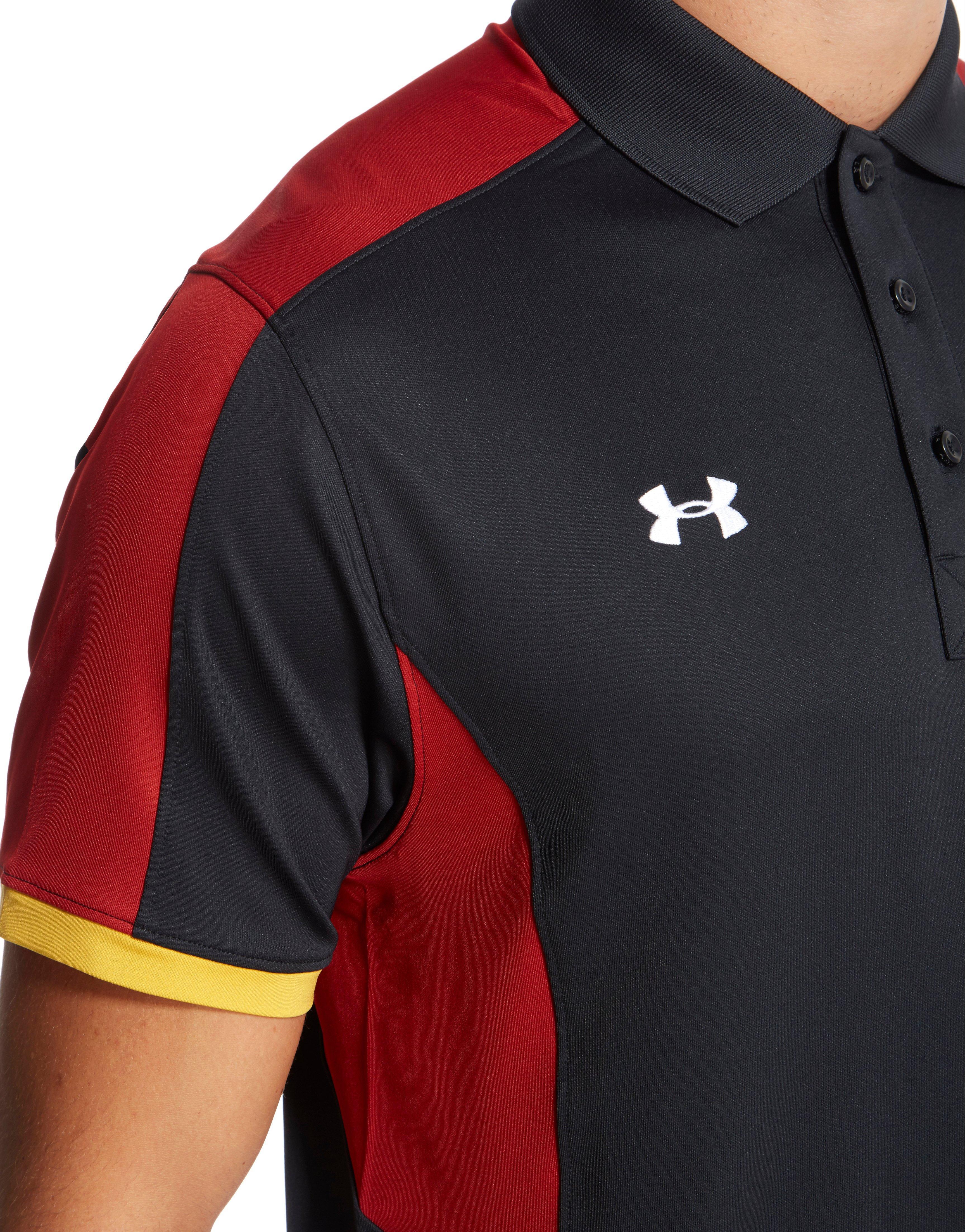 Under Armour Synthetic Wales Rugby Union Polo Shirt in Black/Black (Black)  for Men - Lyst