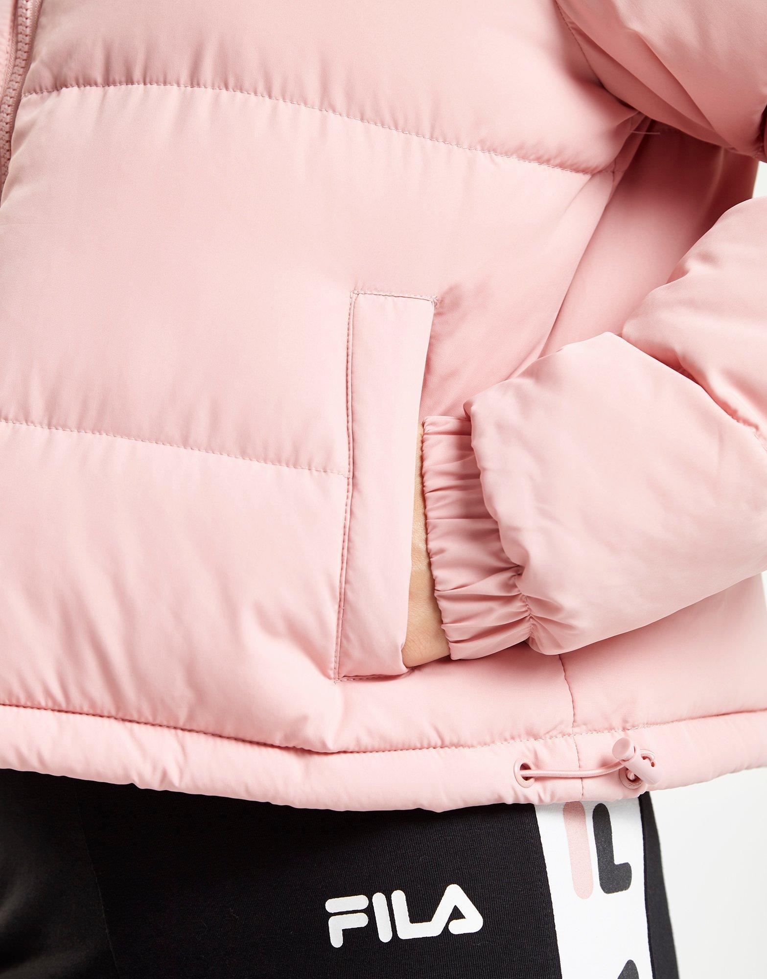 fila puffer jacket pink