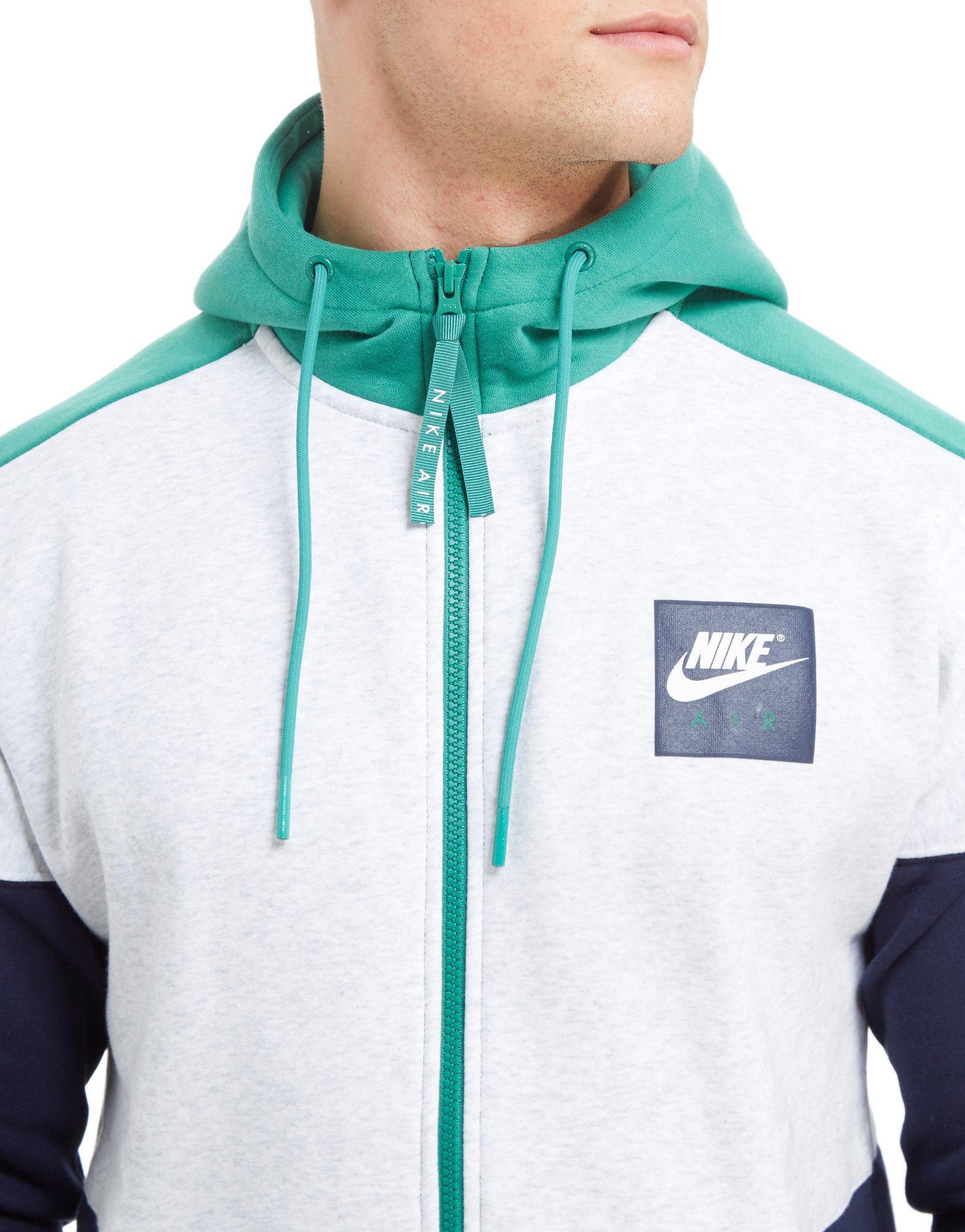 nike air full zip hoodie in navy