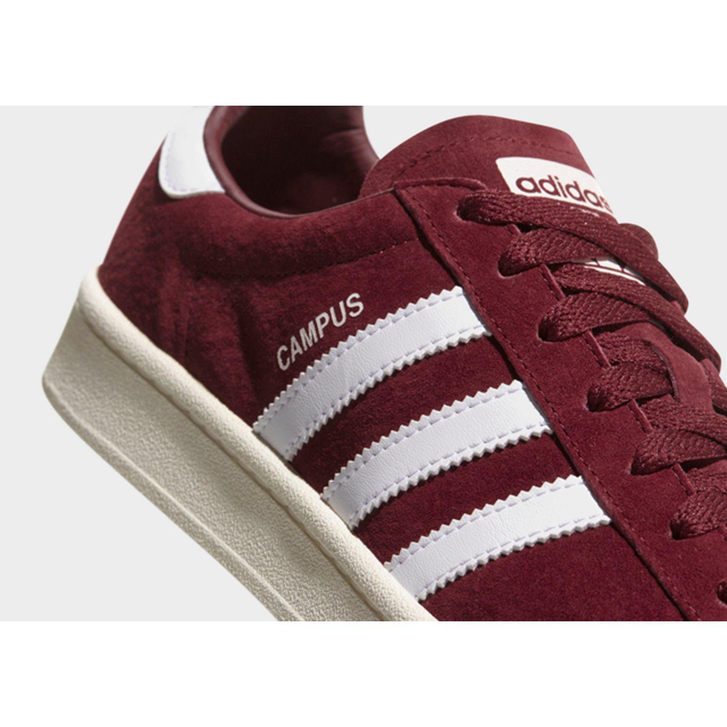 red adidas campus shoes