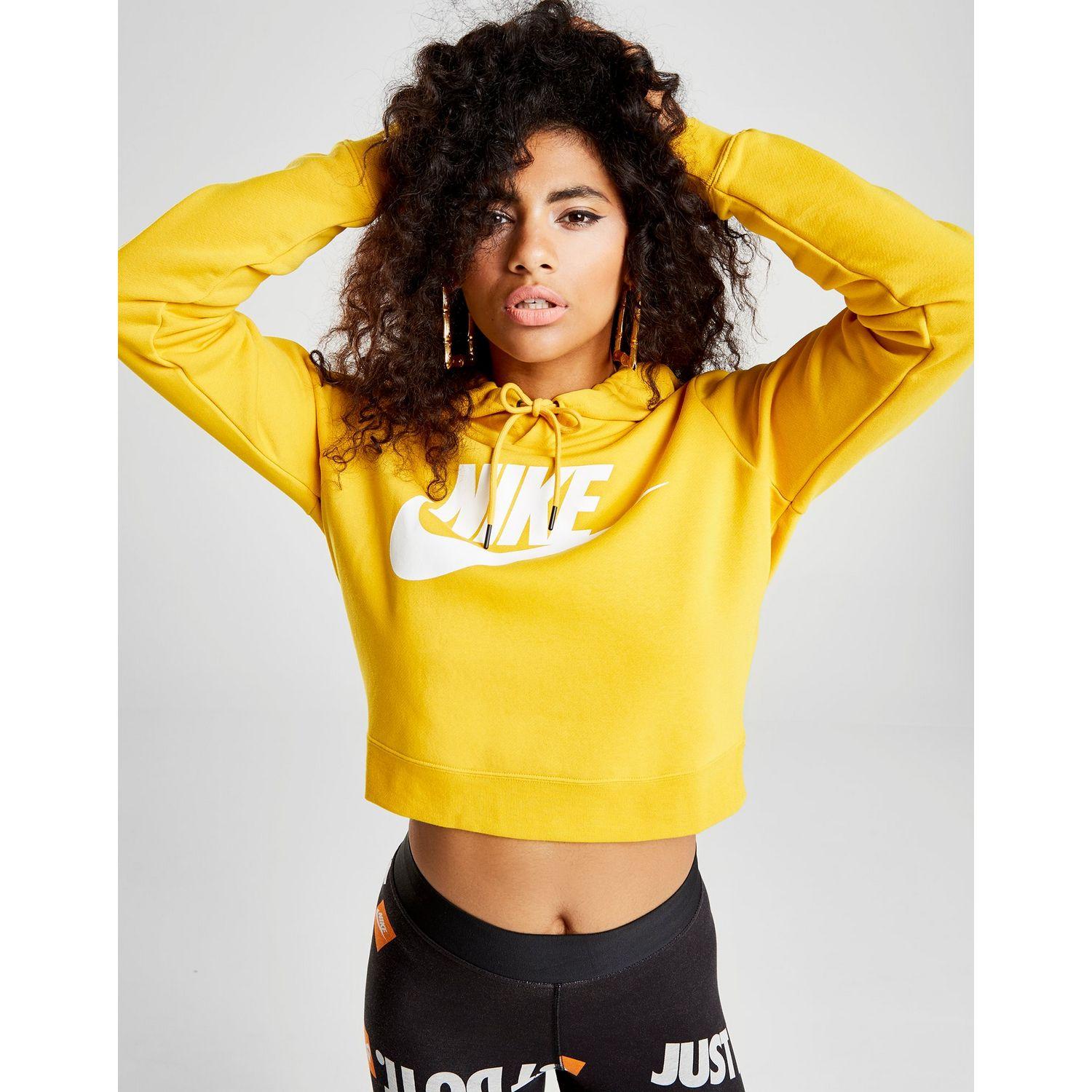 nike rally hoodie yellow