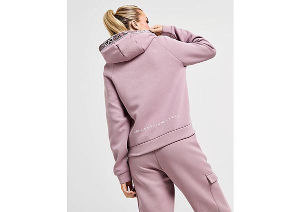EA7 Ventus Tape 1 2 Zip Hoodie in Pink Lyst UK
