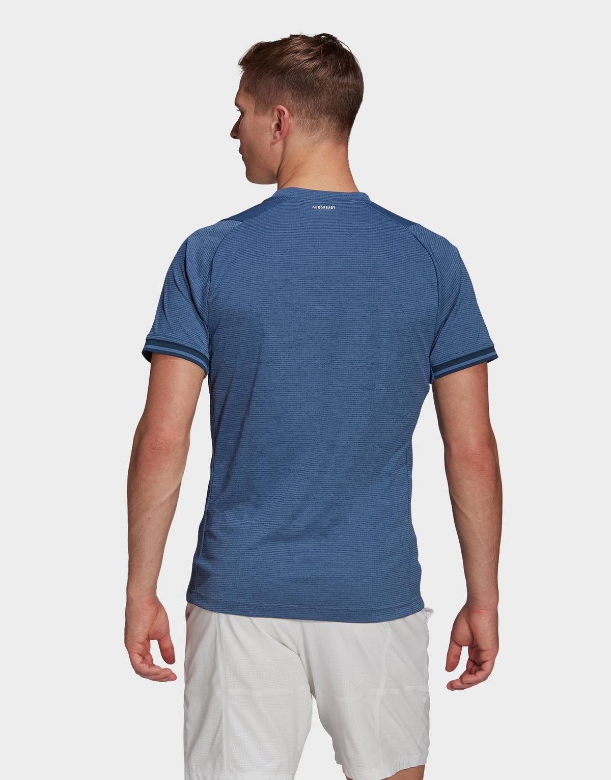 adidas Synthetic Tennis Freelift Tshirt in Blue for Men Lyst