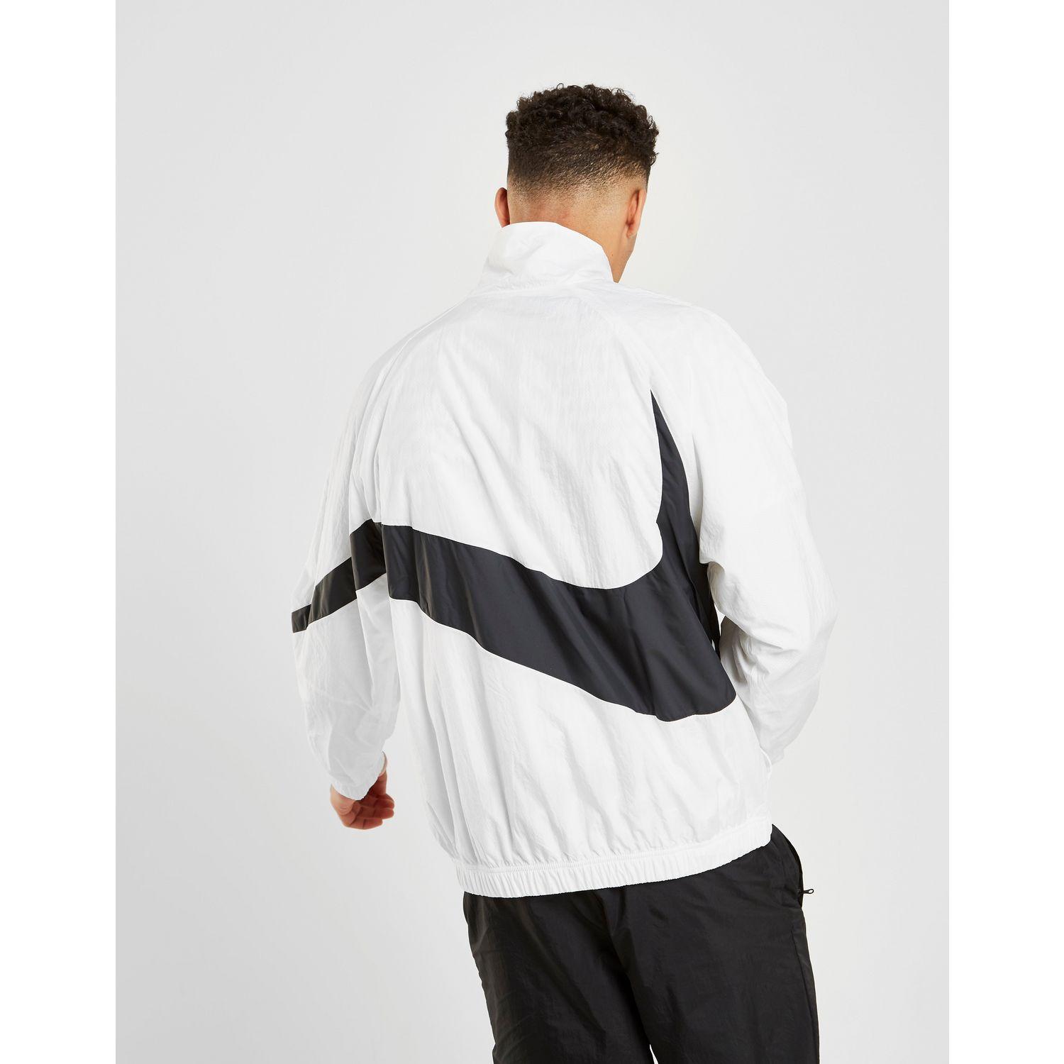 nike swoosh jacket white