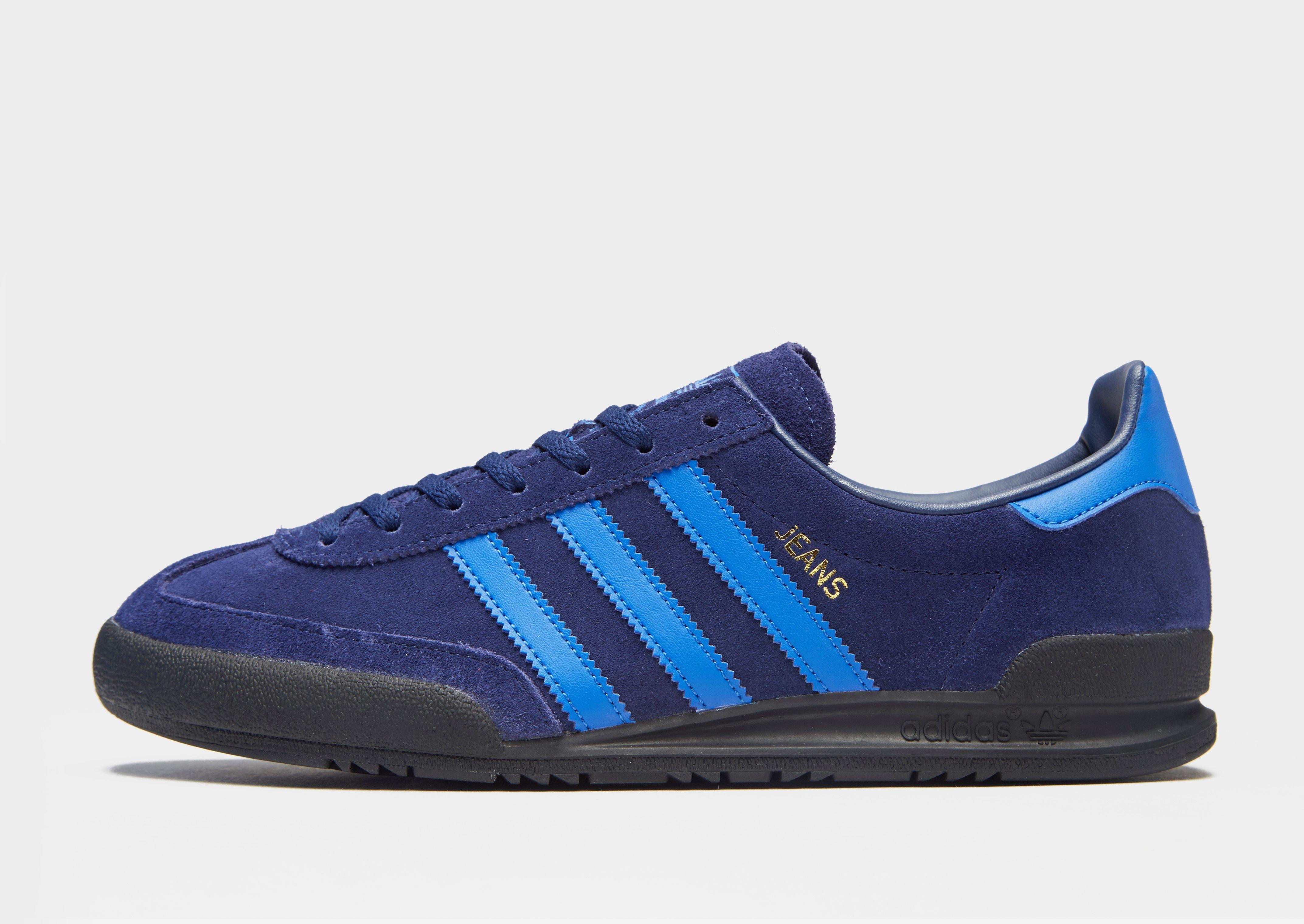 adidas trainers jeans blue