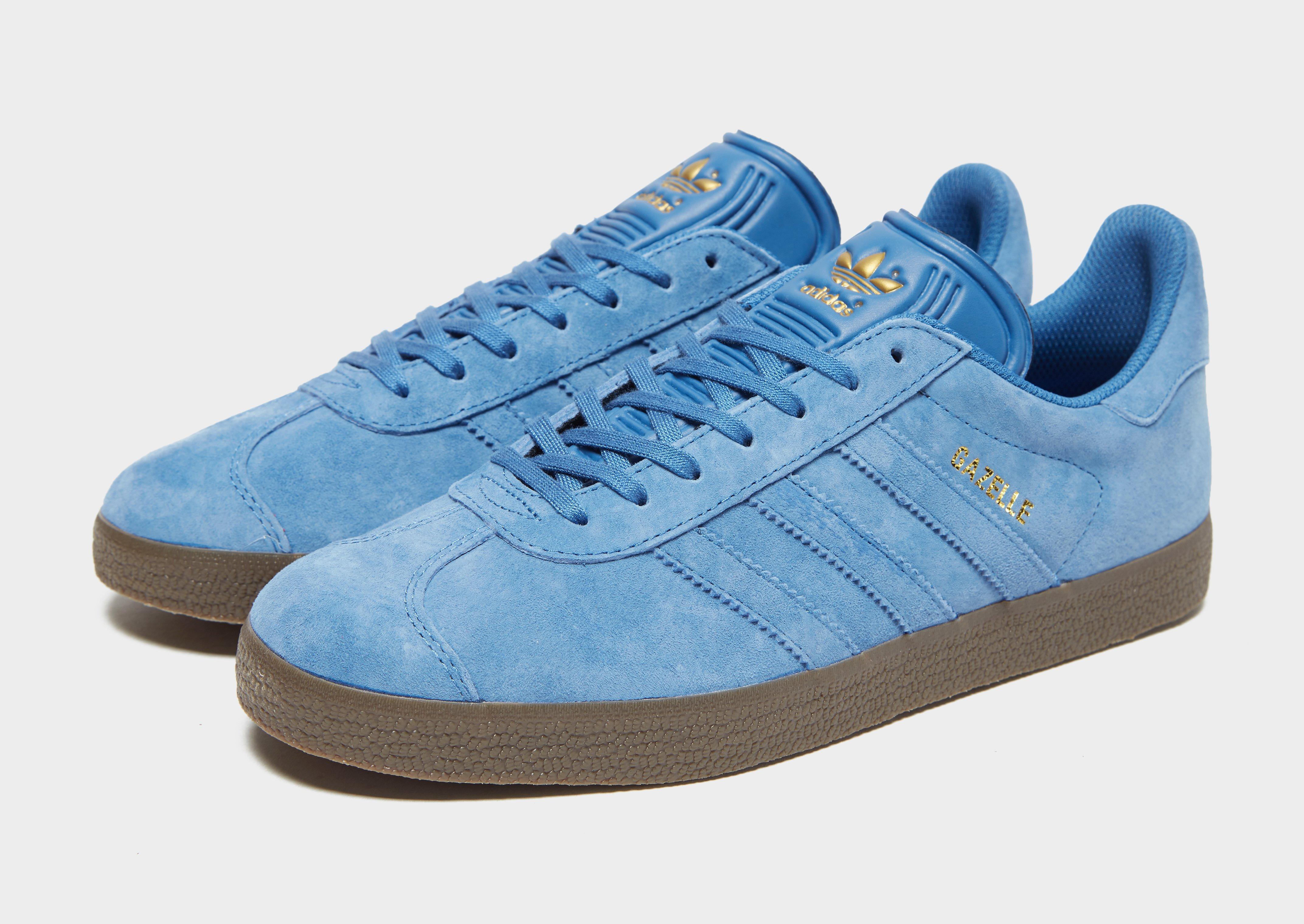 adidas Originals Leather Gazelle in Blue for Men - Lyst