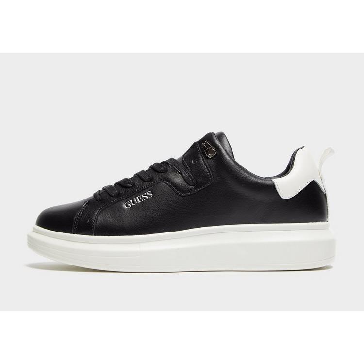 Guess Leather Kurt in Black/White 