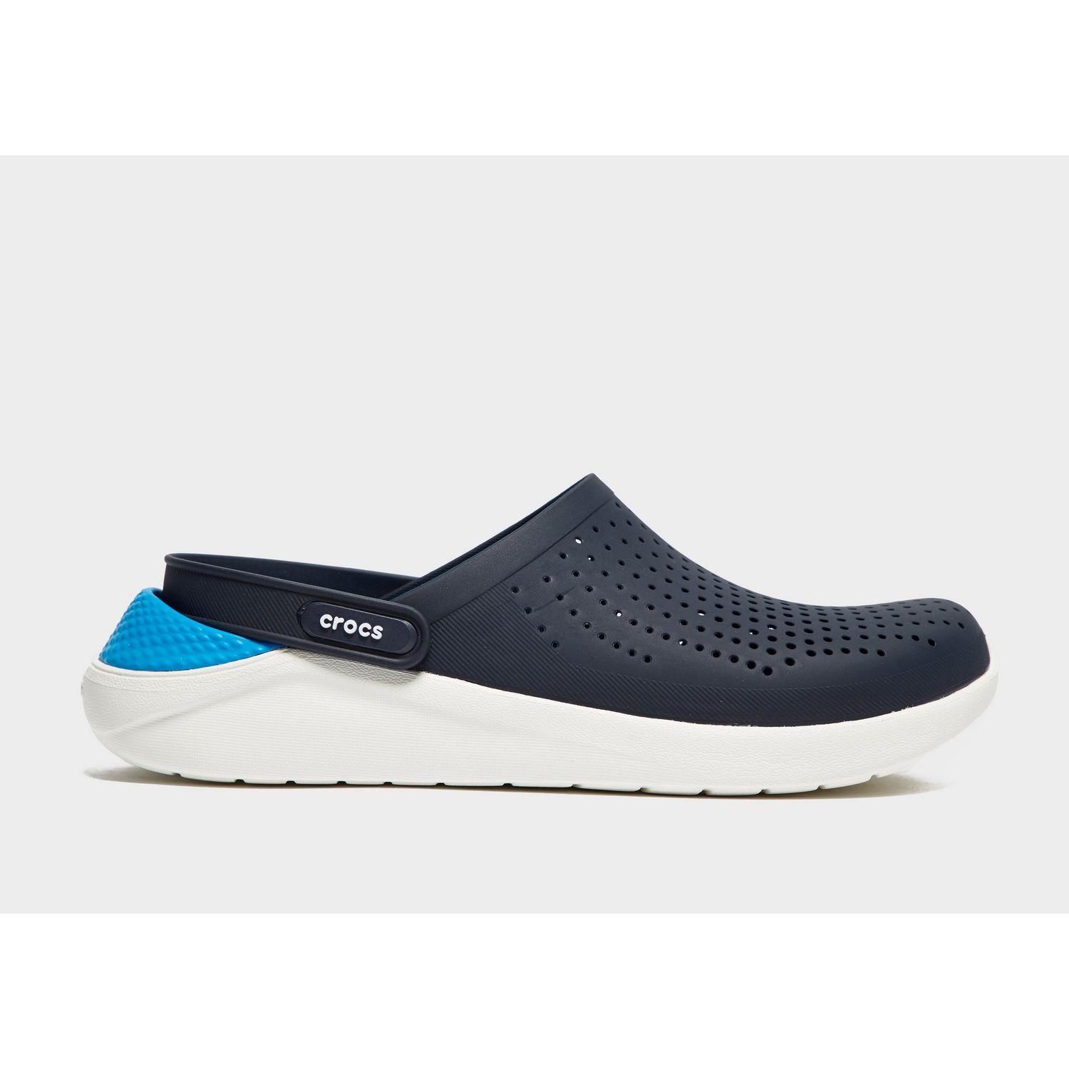 crocs literide navy blue clogs sandals